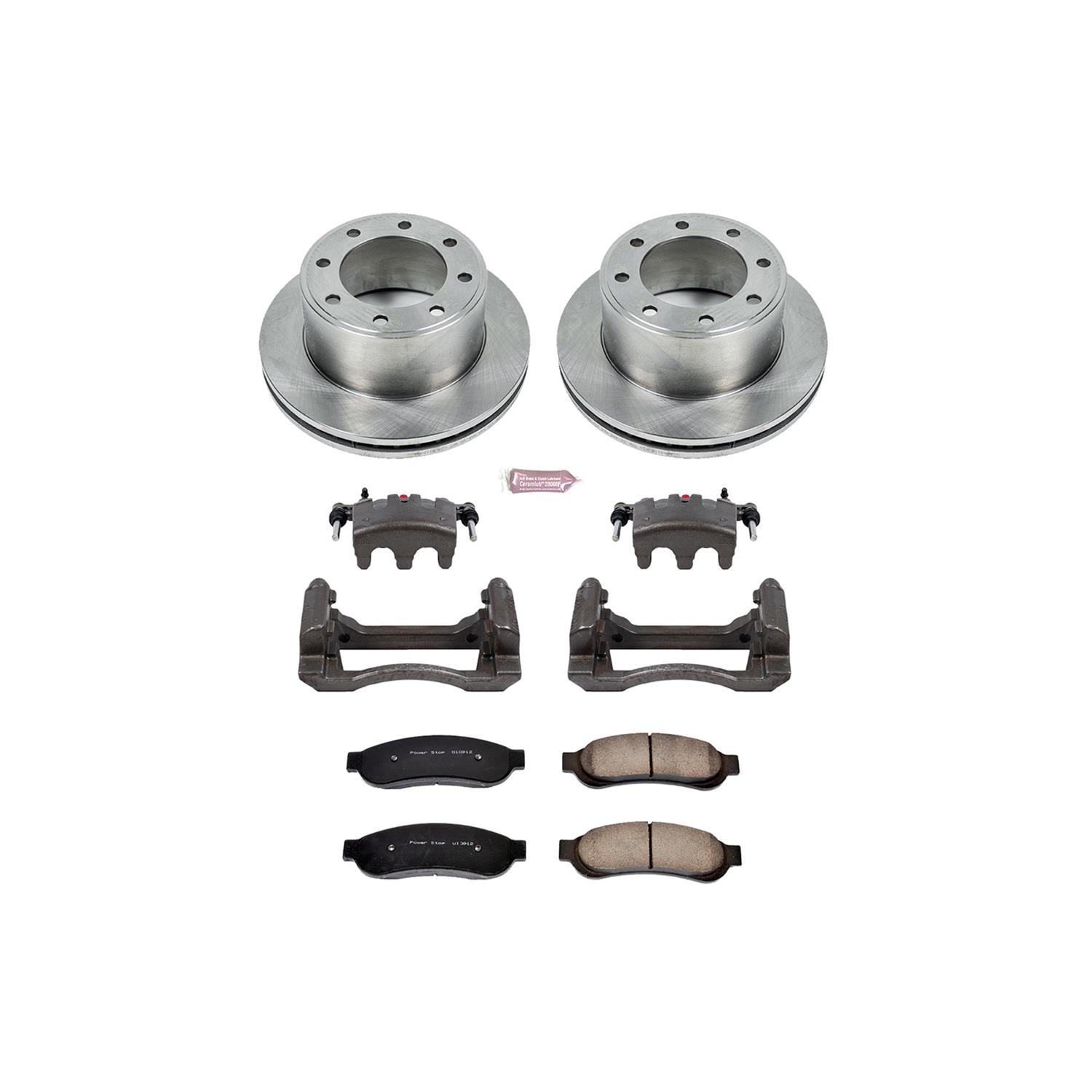 Power Stop 07-10 Ford F-350 Super Duty Rear Autospecialty Kit w/Cals (2x psbAR85116, 1x psbL5076, 1x psbL5077, 1x psb16-1067) thumbnail 2