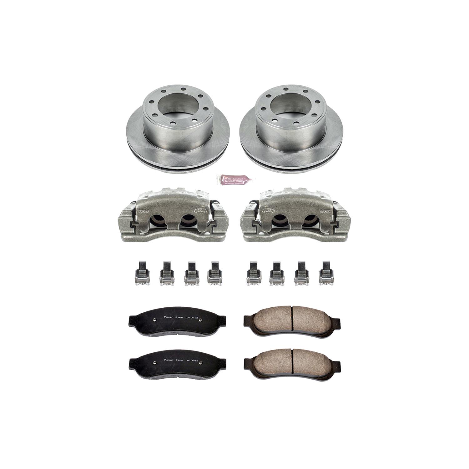 Power Stop 05-07 Ford F-350 Super Duty Rear Autospecialty Kit w/Cals (1x psbL4920, 2x psbAR85116, 1x psbL4921, 1x psb16-1068) thumbnail 2
