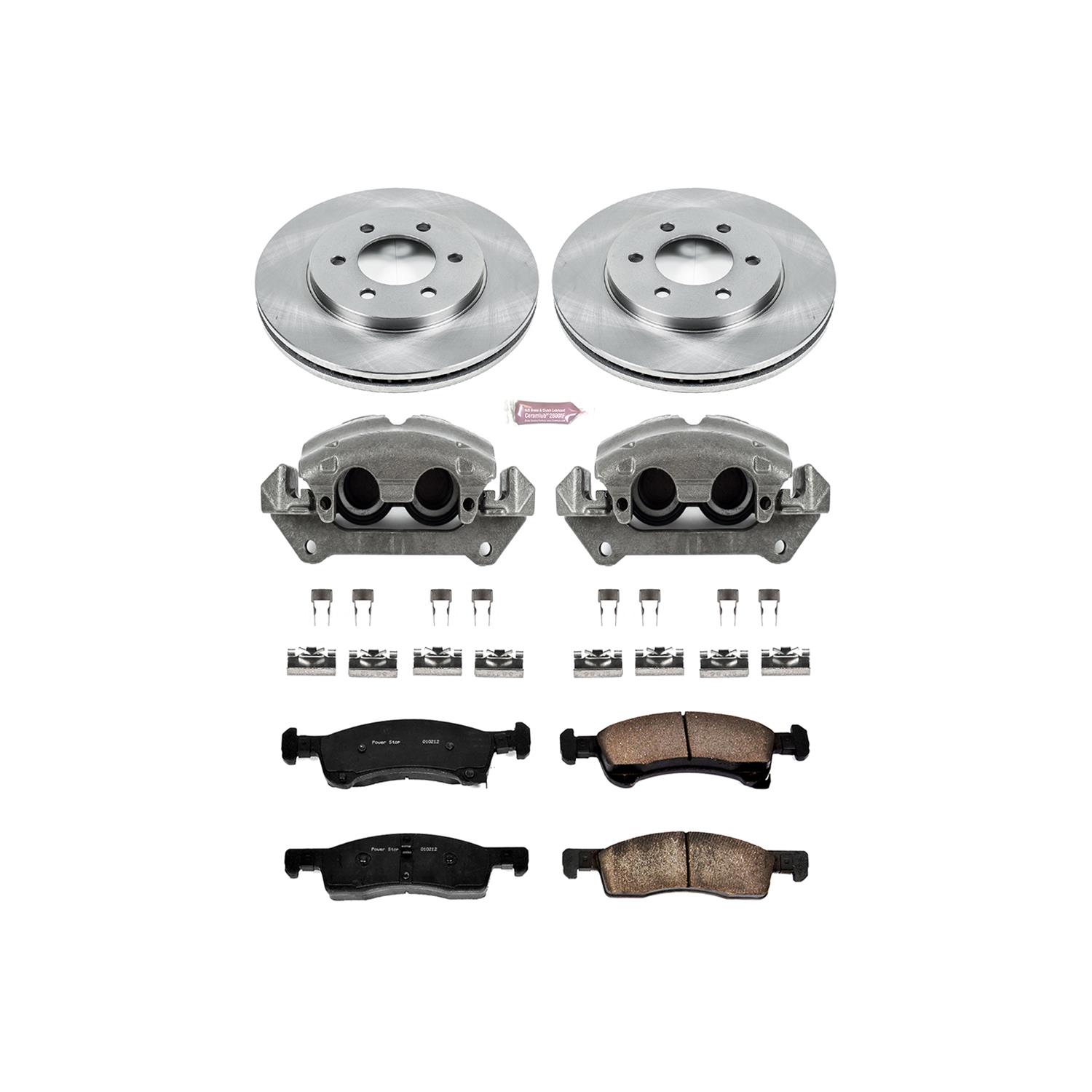 Power Stop 03-06 Lincoln Navigator Front Autospecialty Kit w/Cals (2x psbAR8590, 1x psbL4828, 1x psbL4829, 1x psb16-934) thumbnail 2