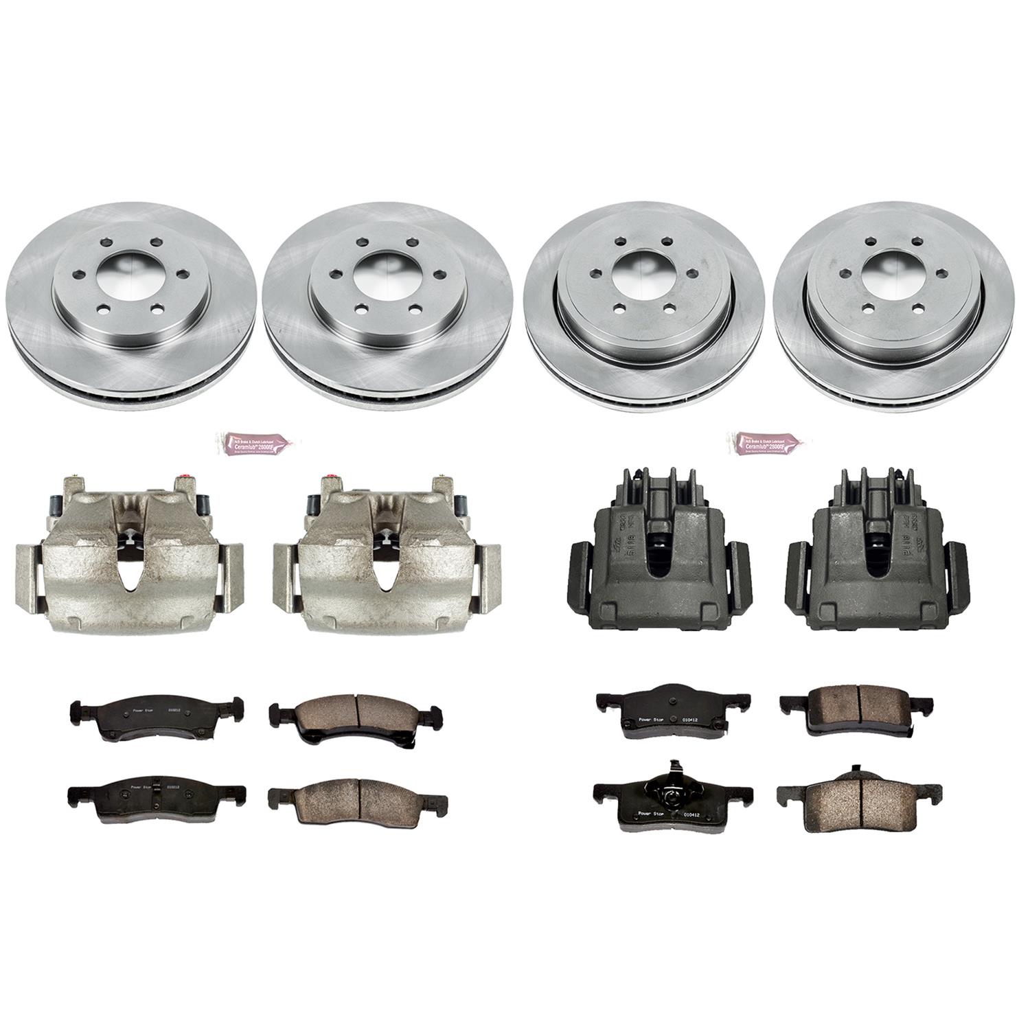 Power Stop 02-06 Ford Expedition Front & Rear Autospecialty Kit w/Cals (Bundled Kit) thumbnail 2