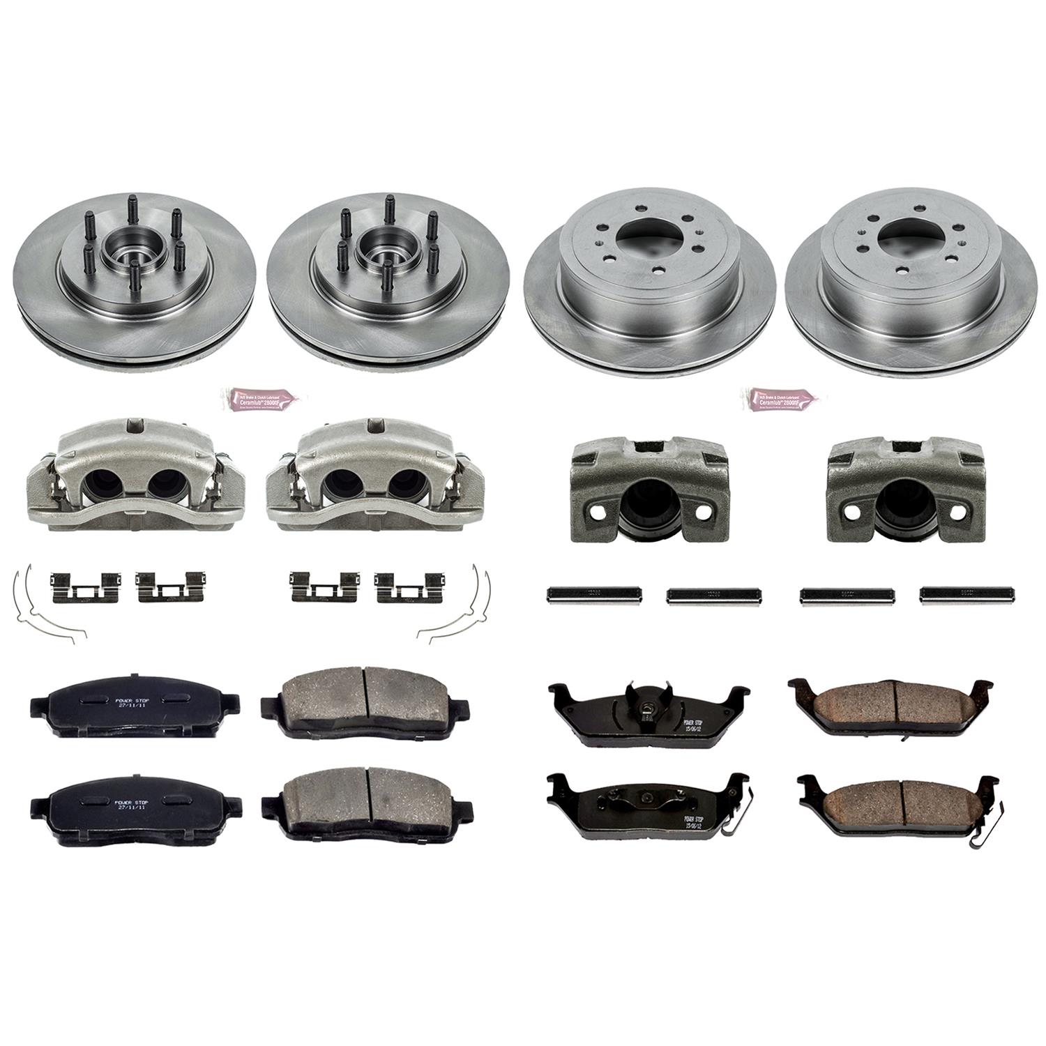 Power Stop 2004 Ford F-1500 Front & Rear Autospecialty Kit w/Calipers (Bundled Kit) thumbnail 2