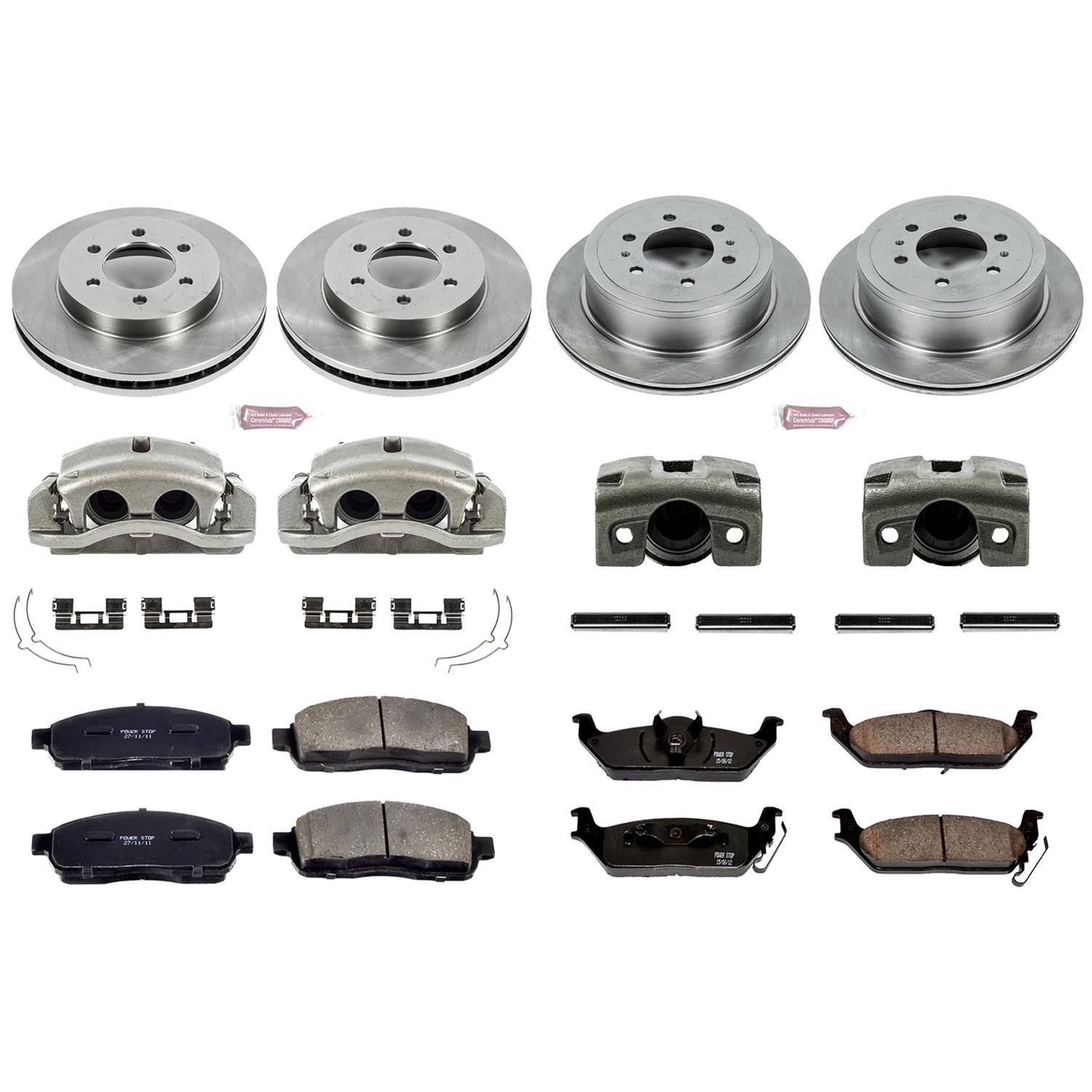 Power Stop 2004 Ford F-150 Front & Rear Autospecialty Kit w/Cals (Bundled Kit) thumbnail 2