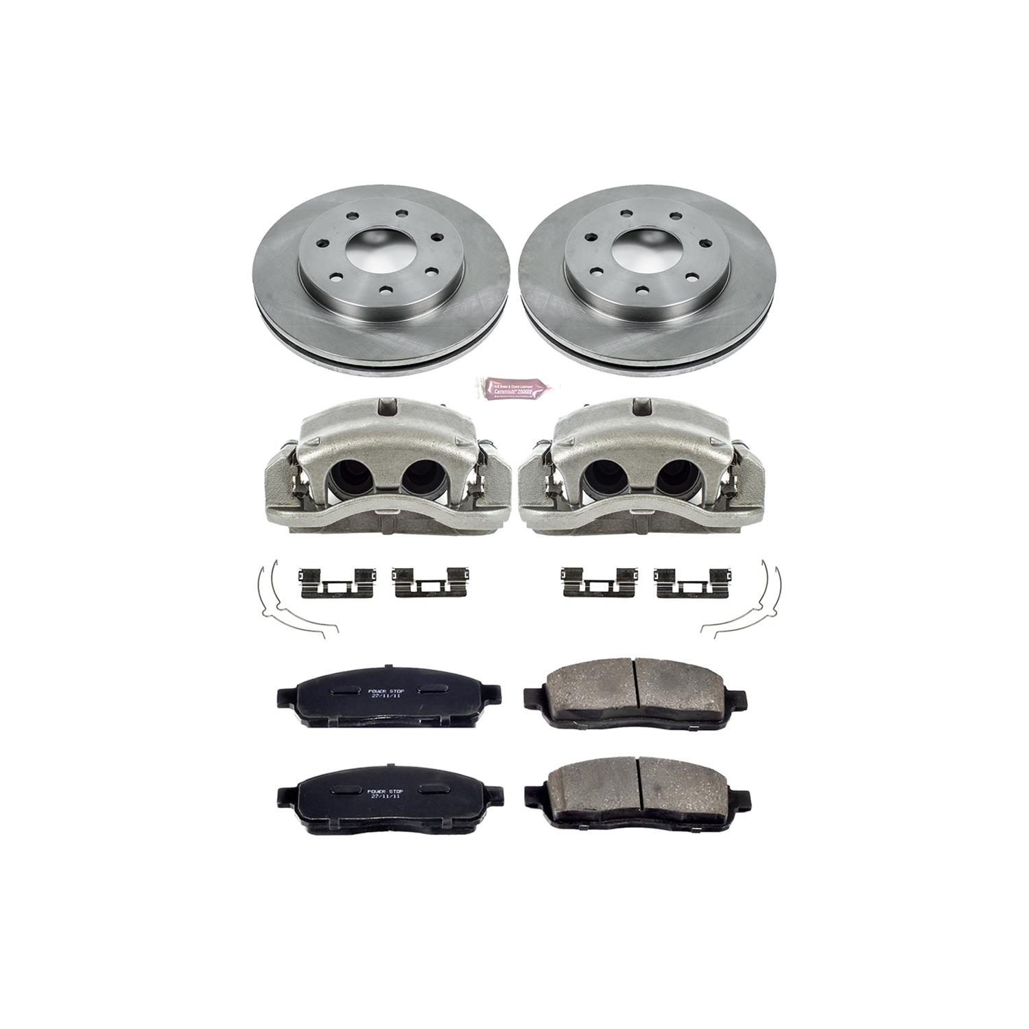 Power Stop 2004 Ford F-150 Front Autospecialty Kit w/Cals (1x psbL4861, 1x psbL4860, 2x psbAR8597, 1x psb16-1011) thumbnail 2