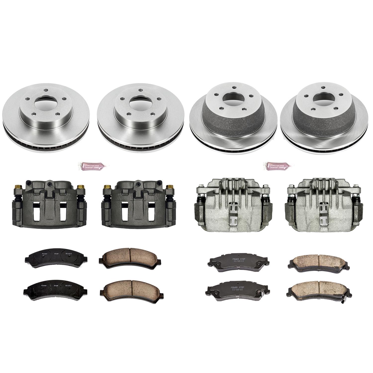 Power Stop 98-05 Chevrolet Blazer Front & Rear Autospecialty Brake Kit w/Calipers (1x psbKCOE2004, 1x psbKCOE2008) thumbnail 2