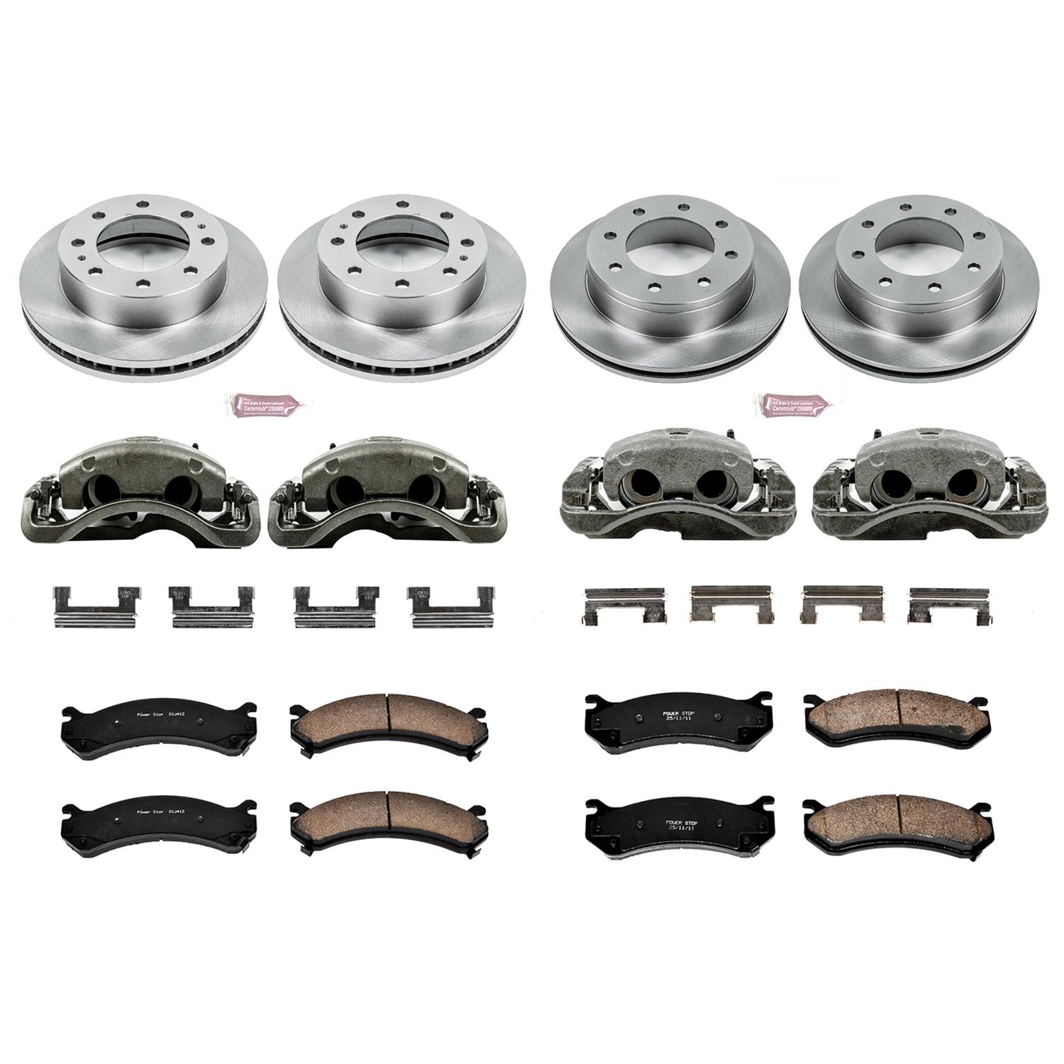 Power Stop 01-03 Chevrolet Silverado 1500 HD Front & Rear Autospecialty Kit w/Cals (Bundled Kit) thumbnail 2