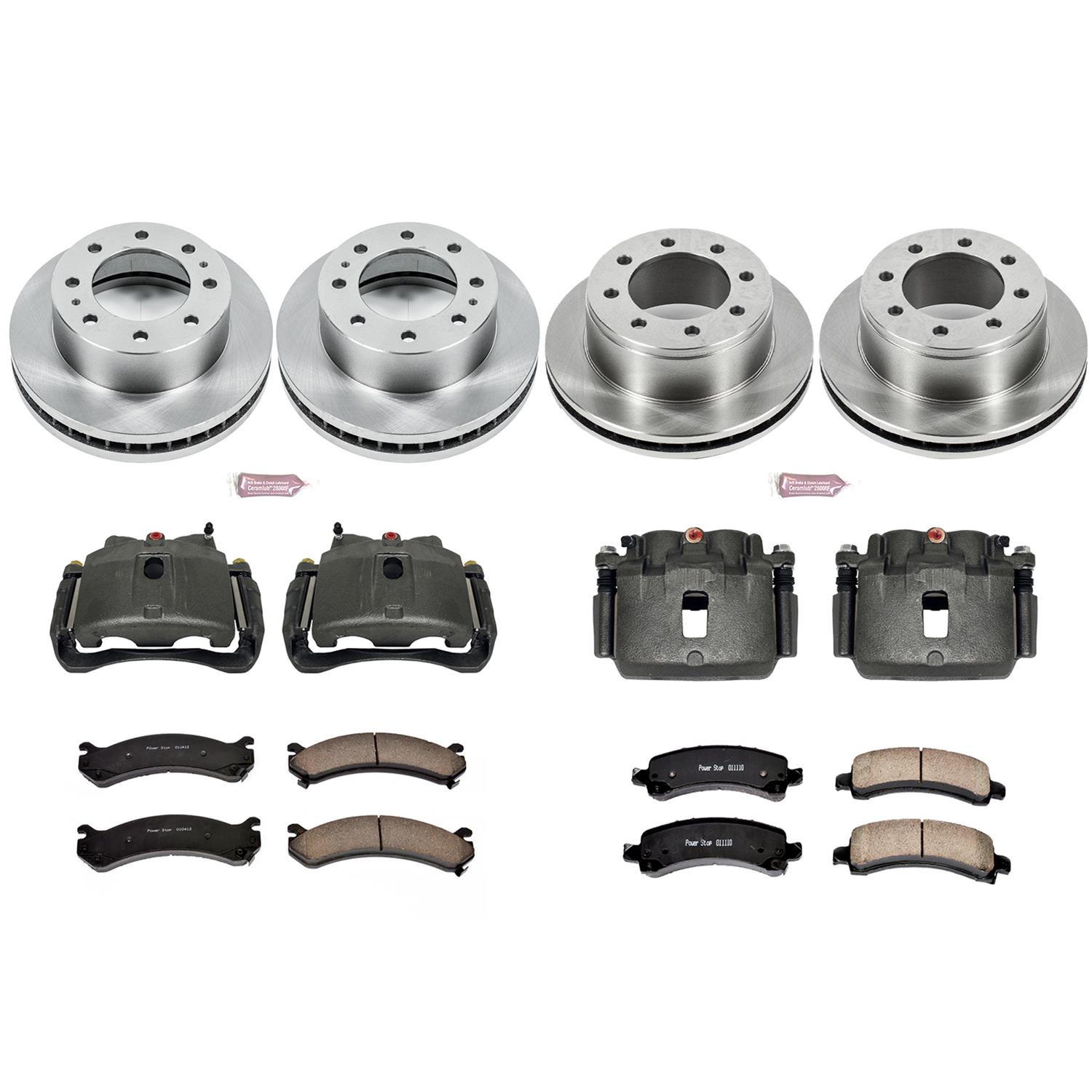 Power Stop 06-16 Chevrolet Express 2500 Front & Rear Autospecialty Kit w/Cals (Bundled Kit) thumbnail 2