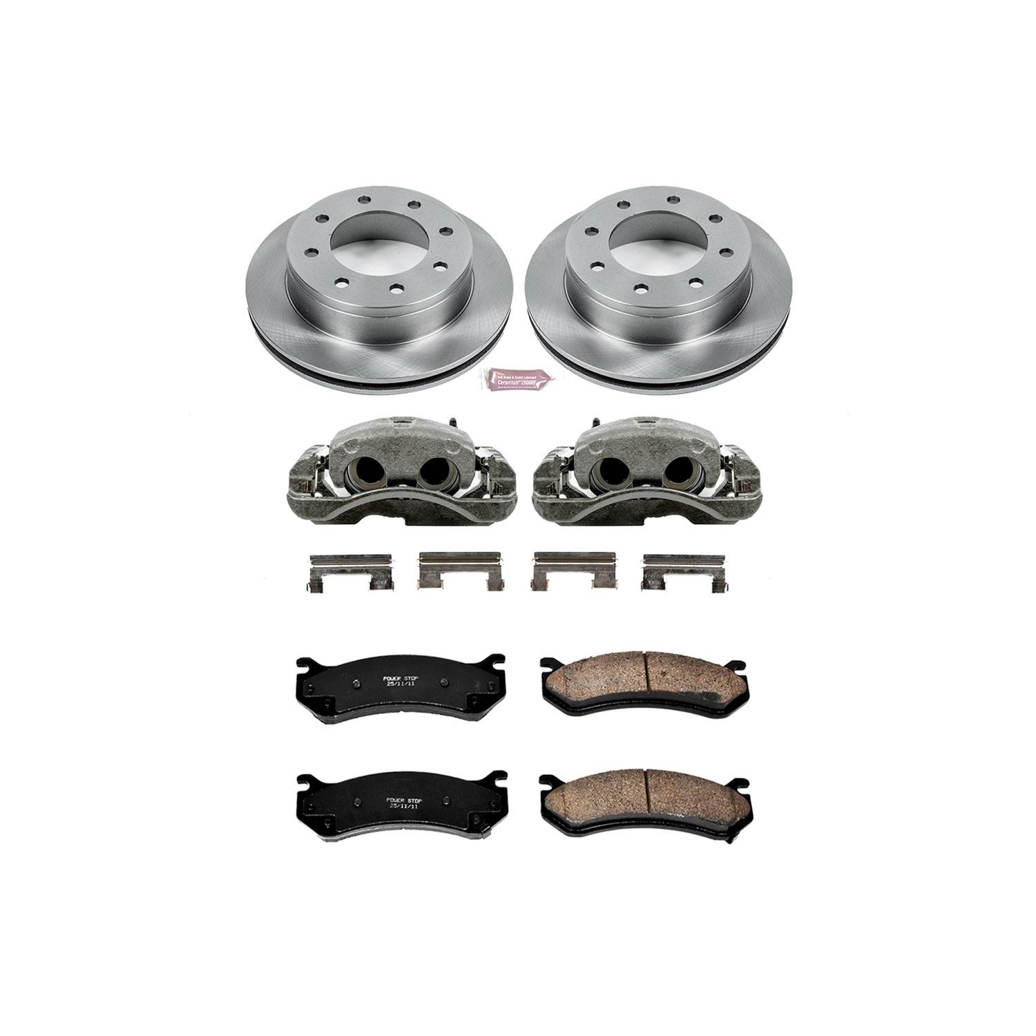 Power Stop 03-09 Hummer H2 Rear Autospecialty Kit w/Cals (1x psbL4728, 1x psbL4729, 2x psbAR8643, 1x psb16-785) thumbnail 2