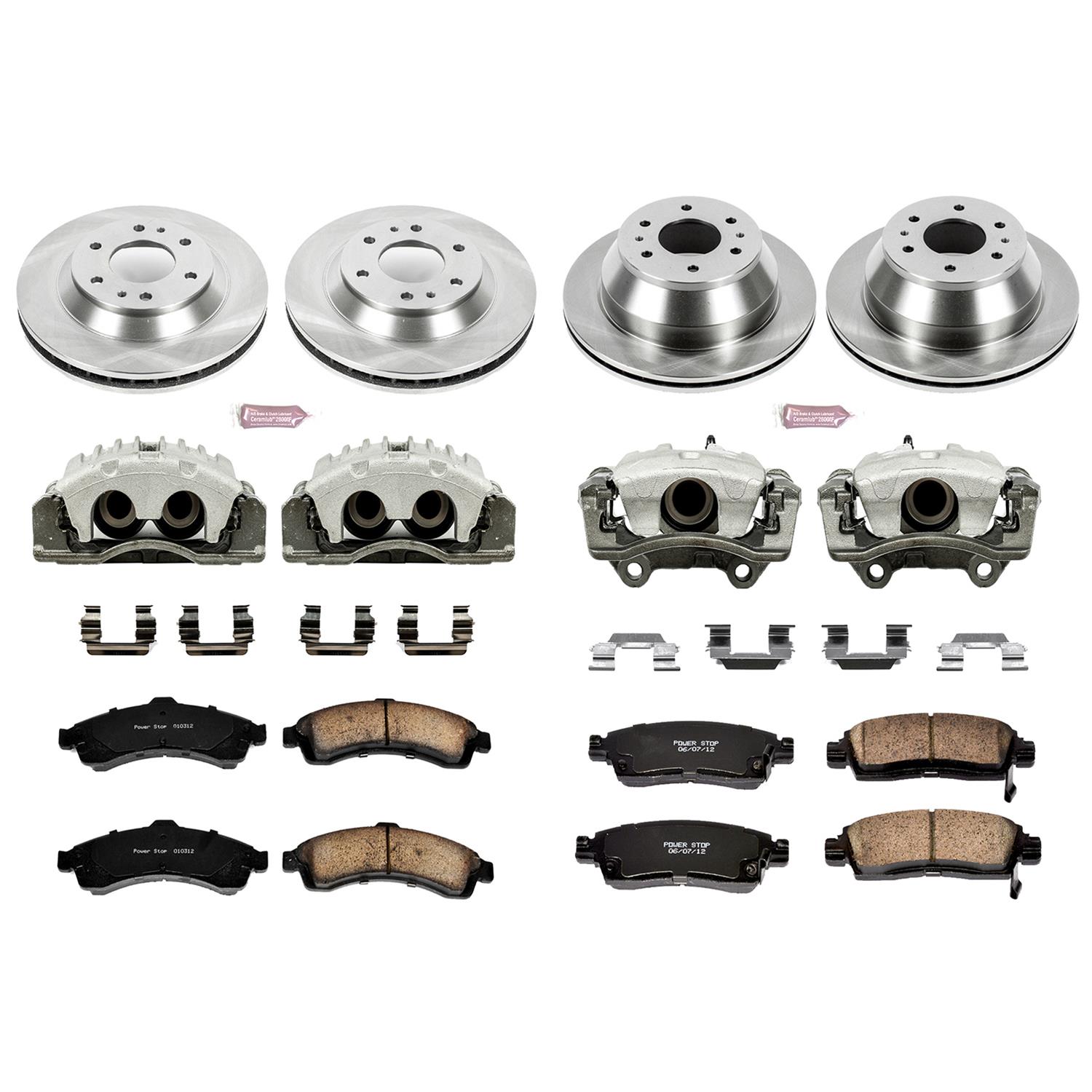 Power Stop 04-05 Buick Rainier Front & Rear Autospecialty Brake Kit w/Calipers (1x psbKCOE2057, 1x psbKCOE2050) thumbnail 2