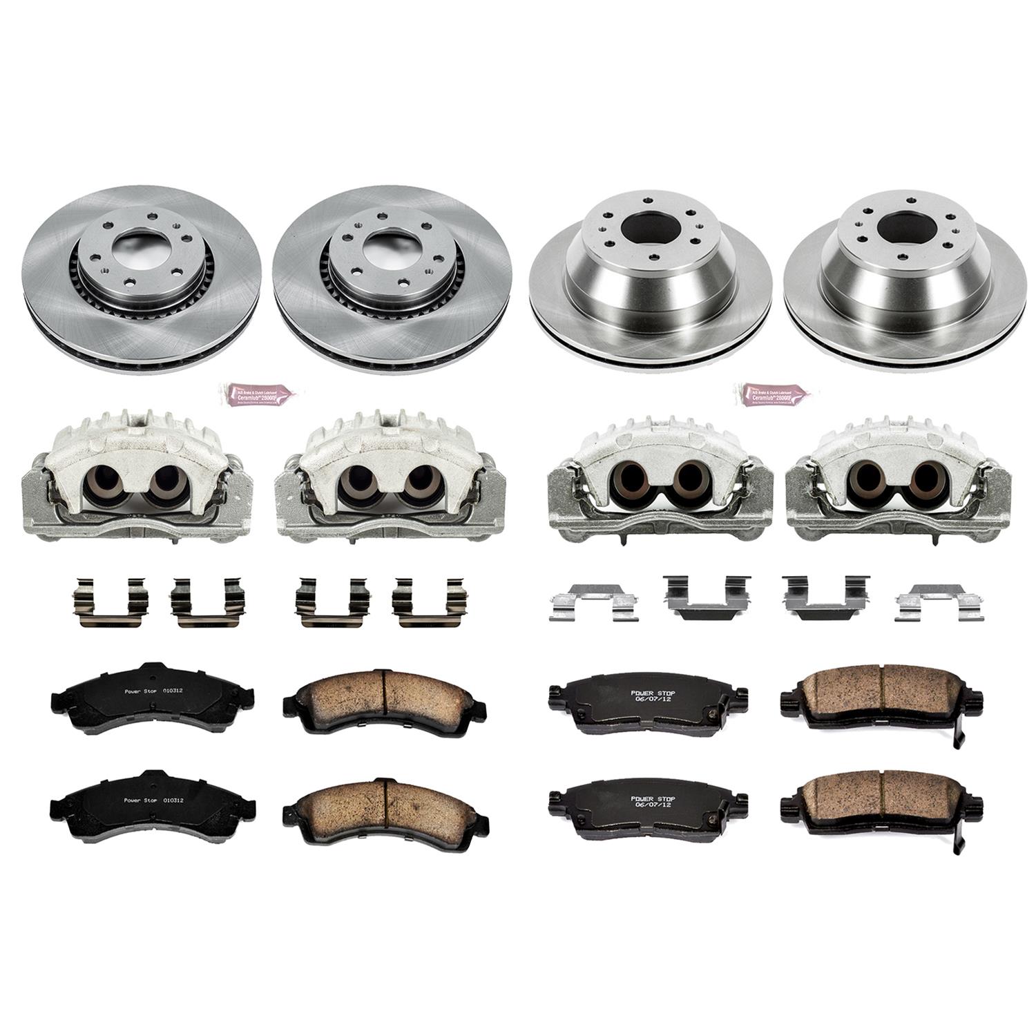 Power Stop 04-05 Buick Rainier Front & Rear Autospecialty Brake Kit w/Calipers (1x psbKCOE2061, 1x psbKCOE2050) thumbnail 2