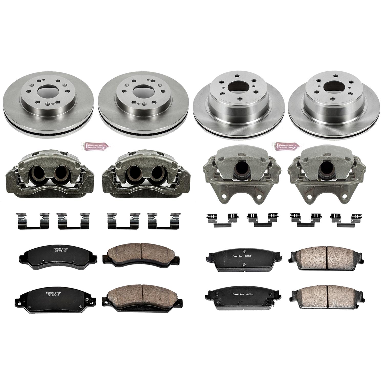 Power Stop 07-08 Cadillac Escalade Front & Rear Autospecialty Kit w/Cals (Bundled Kit) thumbnail 2