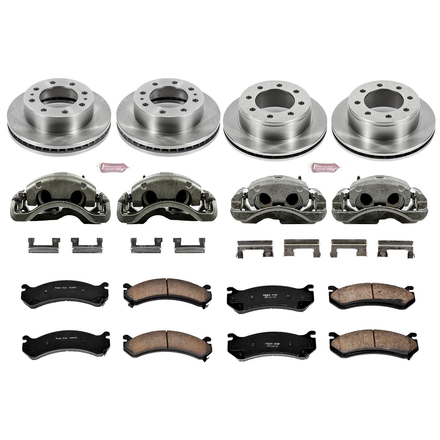 Power Stop 02-04 Chevrolet Avalanche 2500 Front & Rear Autospecialty Kit w/Cals (Bundled Kit) thumbnail 2