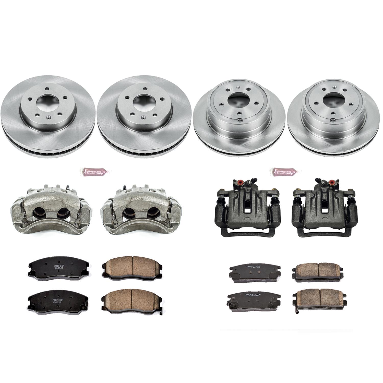Power Stop 12-15 Chevrolet Captiva Sport Front & Rear Autospecialty Kit w/Cals (Bundled Kit) thumbnail 2
