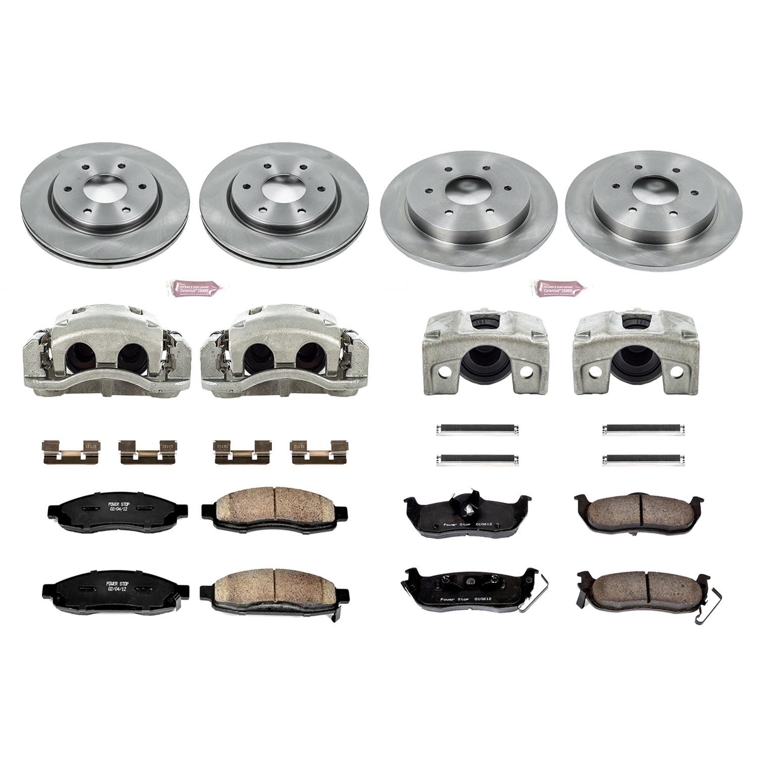 Power Stop 05-07 Infiniti QX56 Front & Rear Autospecialty Kit w/Cals (Bundled Kit) thumbnail 2