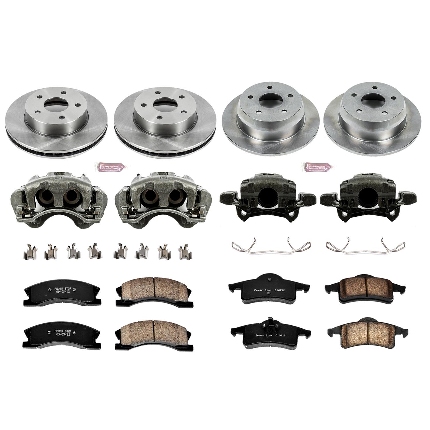 Power Stop 99-04 Jeep Grand Cherokee Front & Rear Autospecialty Kit w/Cals (Bundled Kit) thumbnail 2