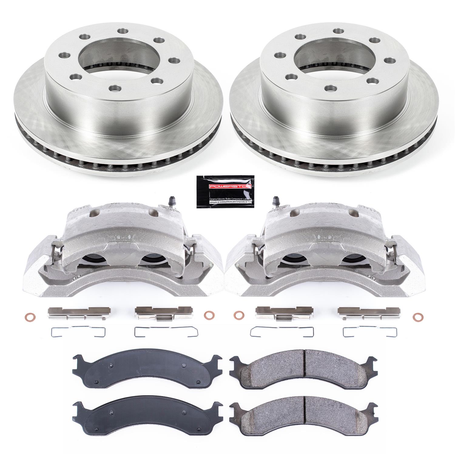 Power Stop 00-02 Dodge Ram 3500 Front Autospecialty Kit w/Cals (1x psbL4746, 1x psbL4747, 2x psbAR8746, 1x psb16-821) thumbnail 2