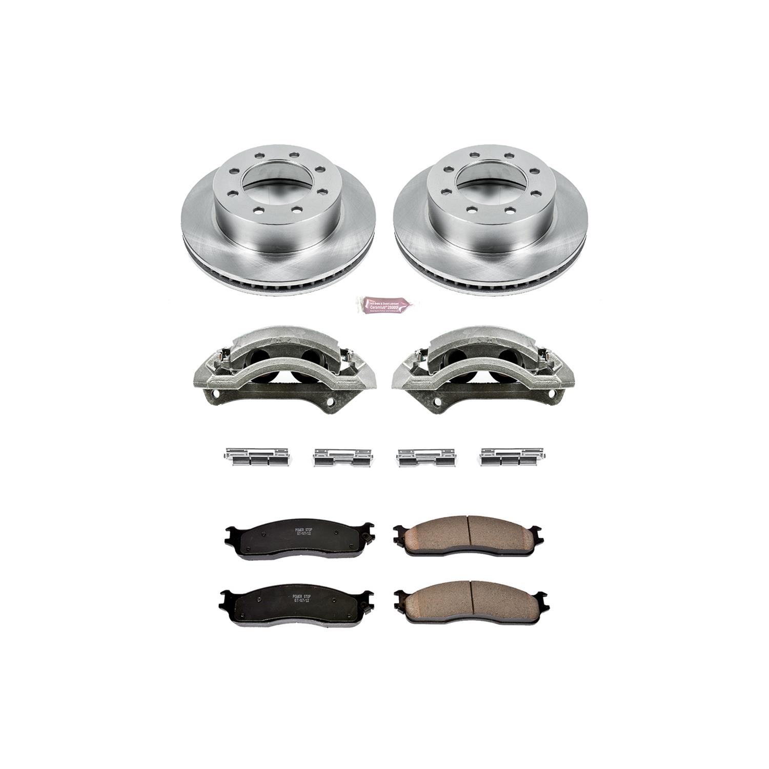 Power Stop 03-08 Dodge Ram 3500 Front Autospecialty Kit w/Cals (2x psbAR8771, 1x psbL4890, 1x psbL4891, 1x psb16-965) thumbnail 2