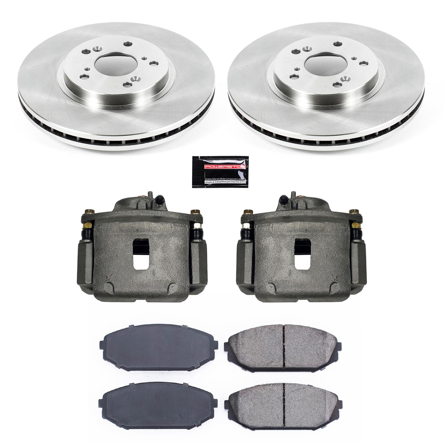 Power Stop 99-04 Honda Odyssey Front Autospecialty Kit w/Cals (1x psbL2644, 1x psbL2645, 2x psbJBR923, 1x psb16-793) thumbnail 2