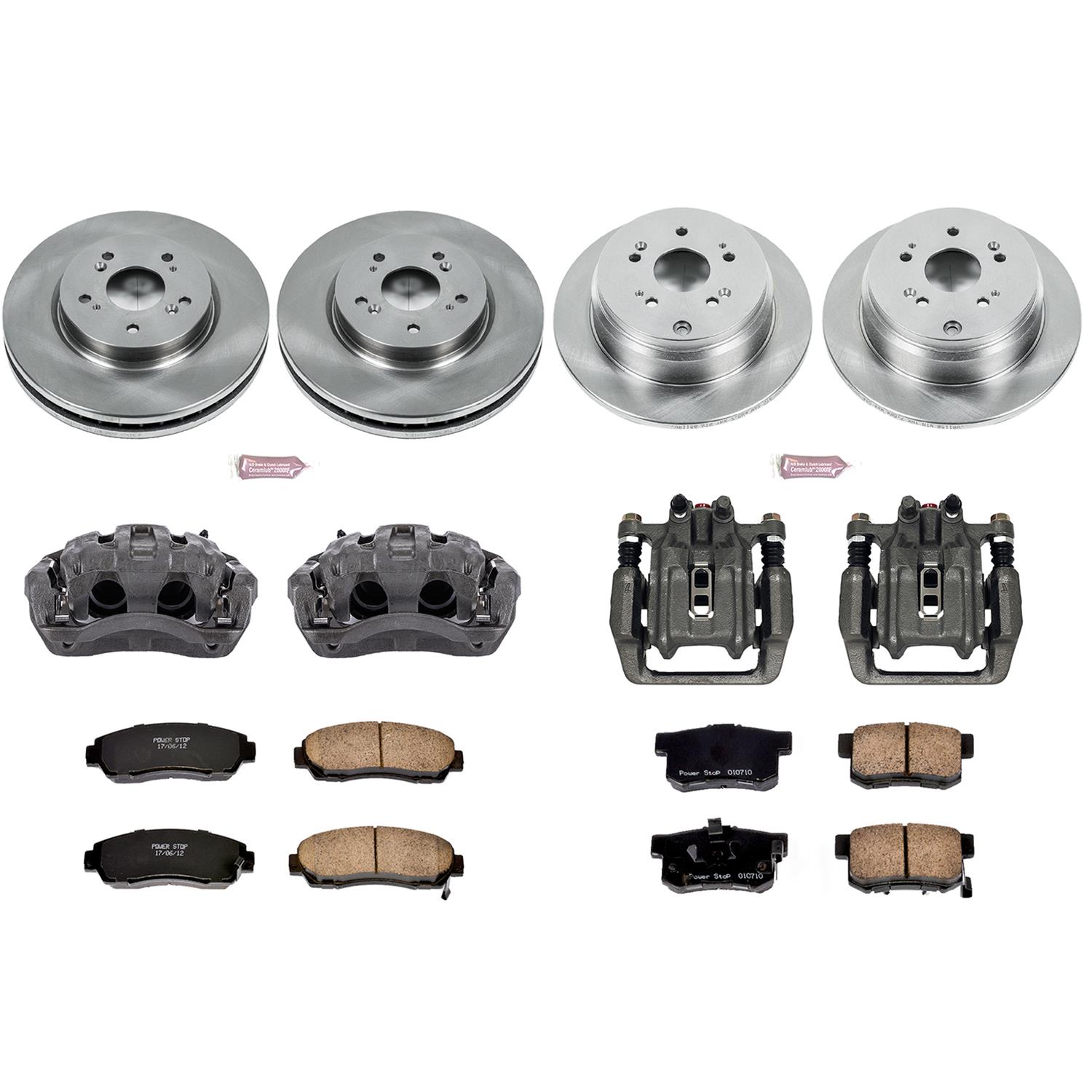 Power Stop 10-12 Acura RDX Front & Rear Autospecialty Brake Kit w/Calipers (1x psbKCOE206B, 1x psbKCOE228) thumbnail 2