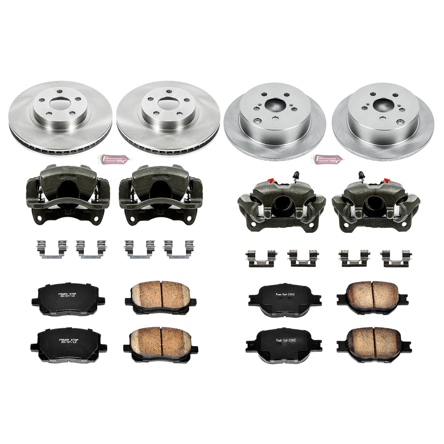 Power Stop 05-10 Scion tC Front & Rear Autospecialty Brake Kit w/Calipers (1x psbKCOE2313, 1x psbKCOE2319) thumbnail 2