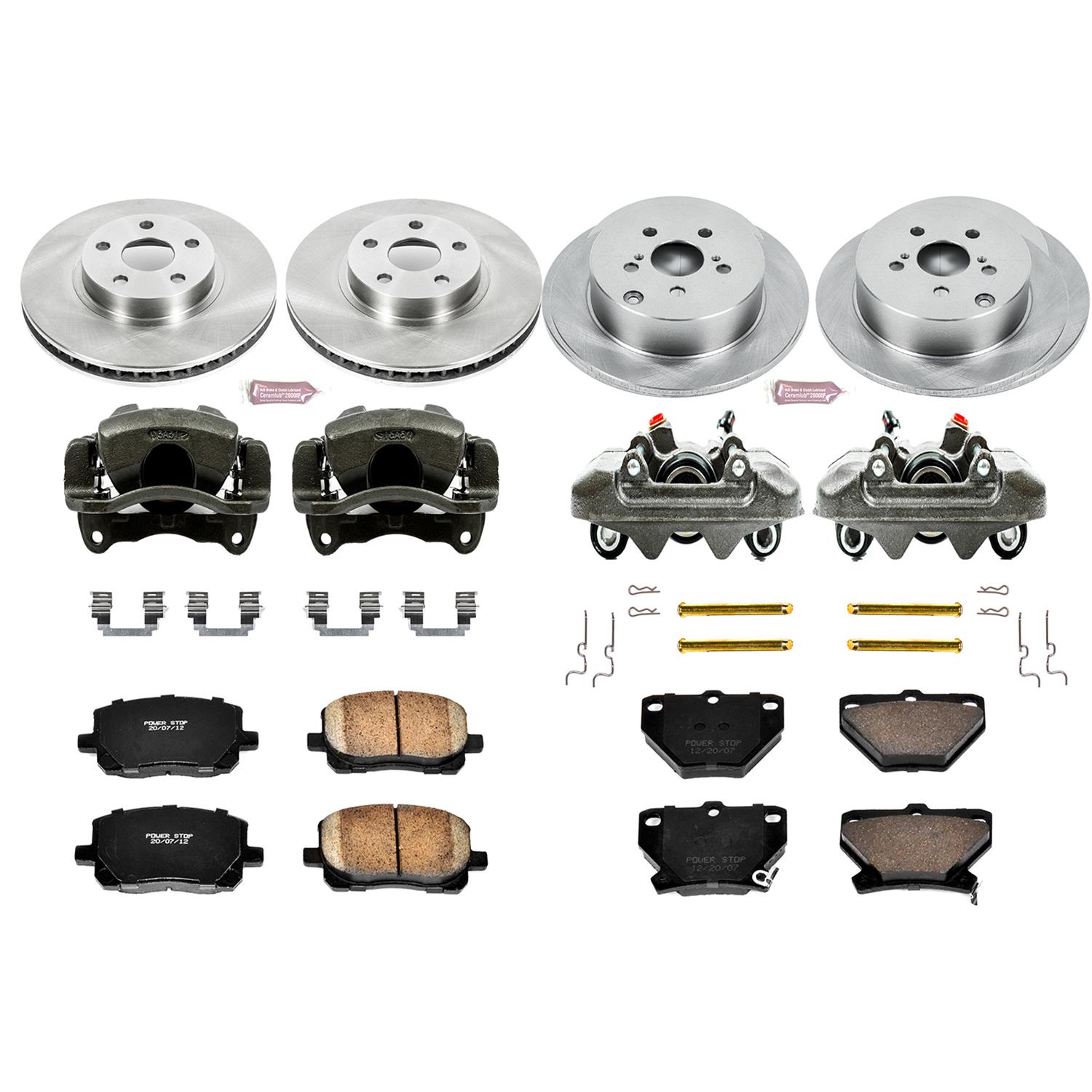 Power Stop 03-06 Pontiac Vibe Front & Rear Autospecialty Brake Kit w/Calipers (1x psbKCOE2316, 1x psbKCOE2318) thumbnail 2