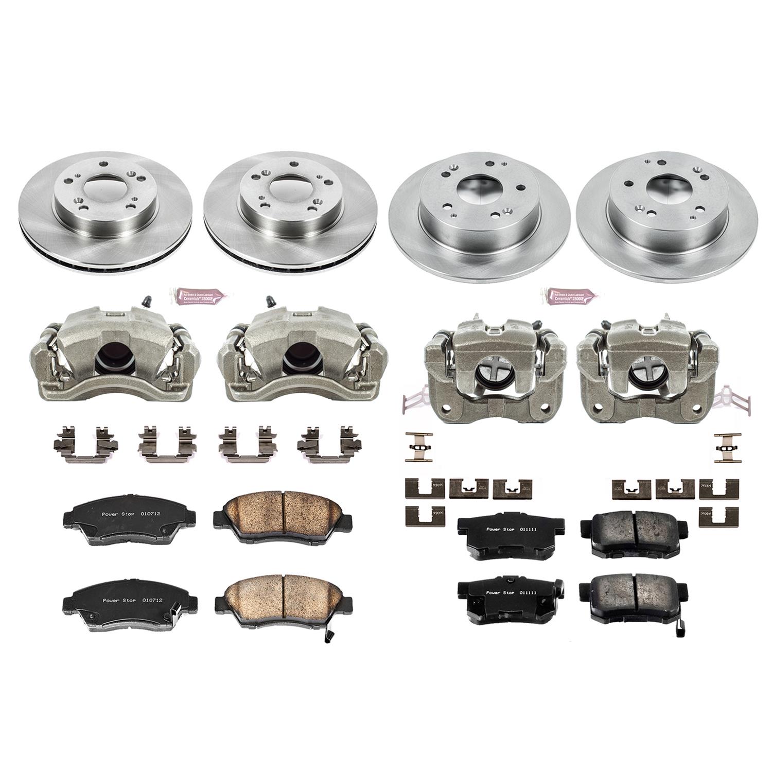 Power Stop 02-06 Acura RSX Front & Rear Autospecialty Brake Kit w/Calipers (1x psbKCOE2386, 1x psbKCOE2270A) thumbnail 2