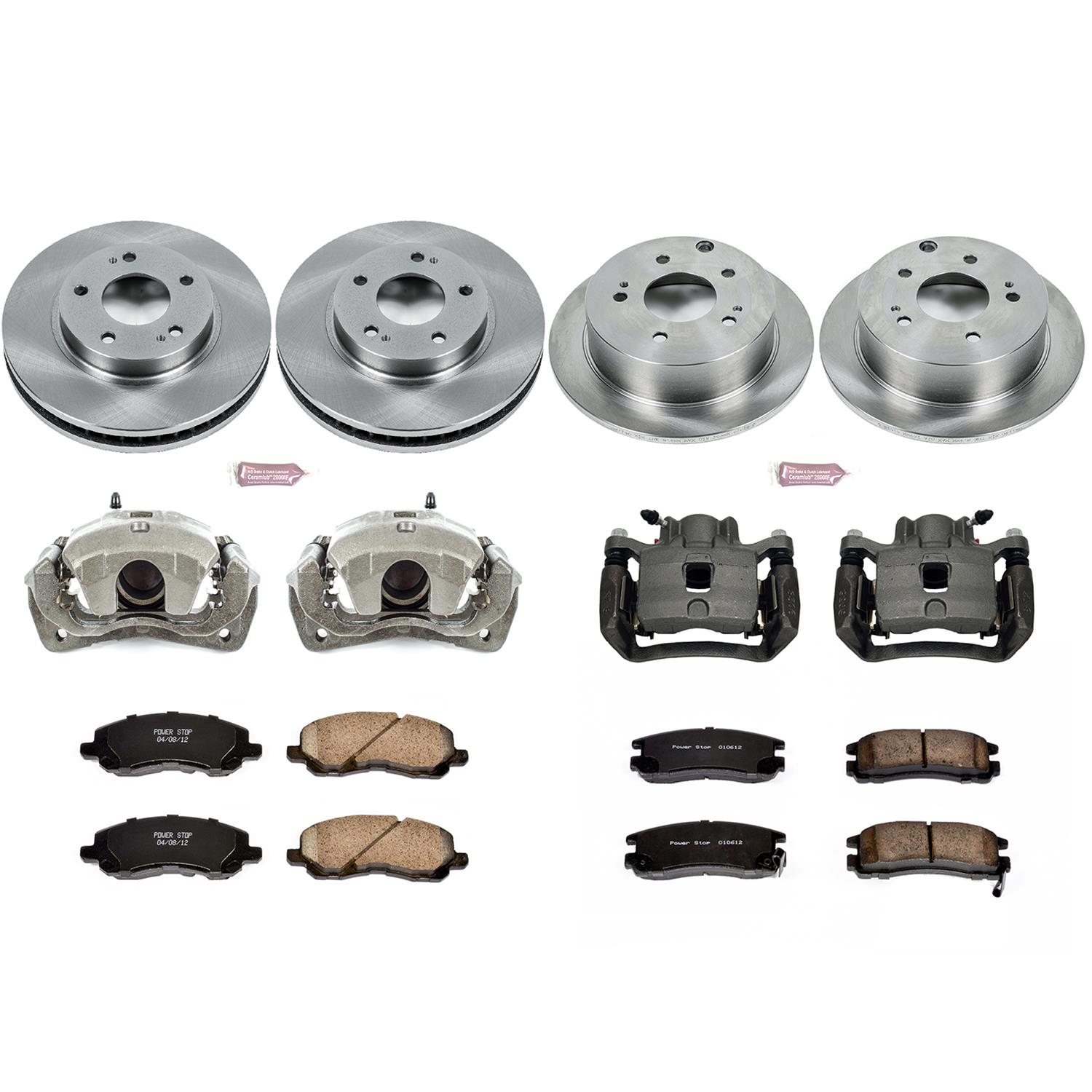 Power Stop 04-12 Mitsubishi Galant Front & Rear Autospecialty Brake Kit w/Calipers (1x psbKCOE155, 1x psbKCOE1678) thumbnail 2