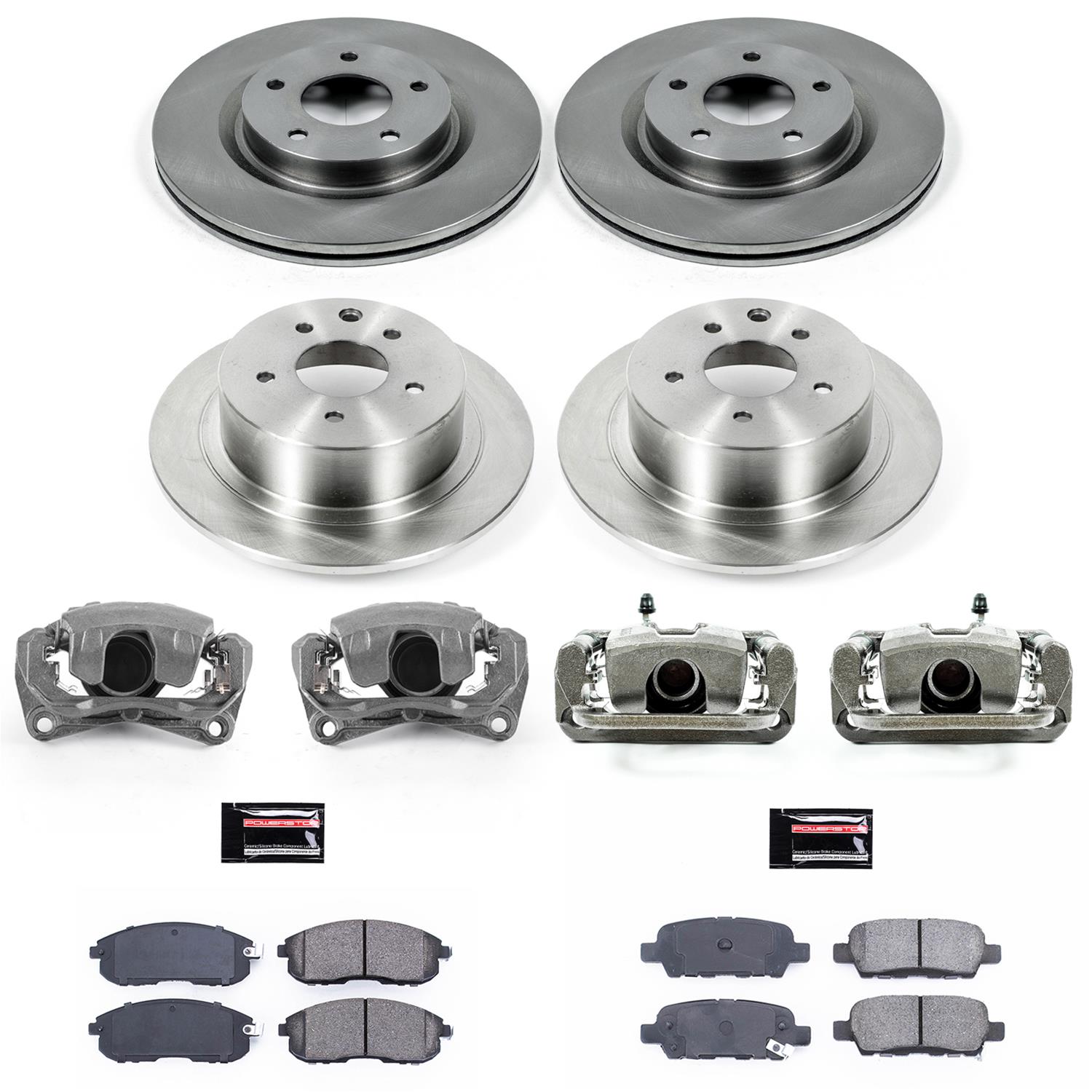 Power Stop 10-13 Nissan Altima Front & Rear Autospecialty Brake Kit w/Calipers (1x psbKCOE241, 1x psbKCOE098A) thumbnail 2