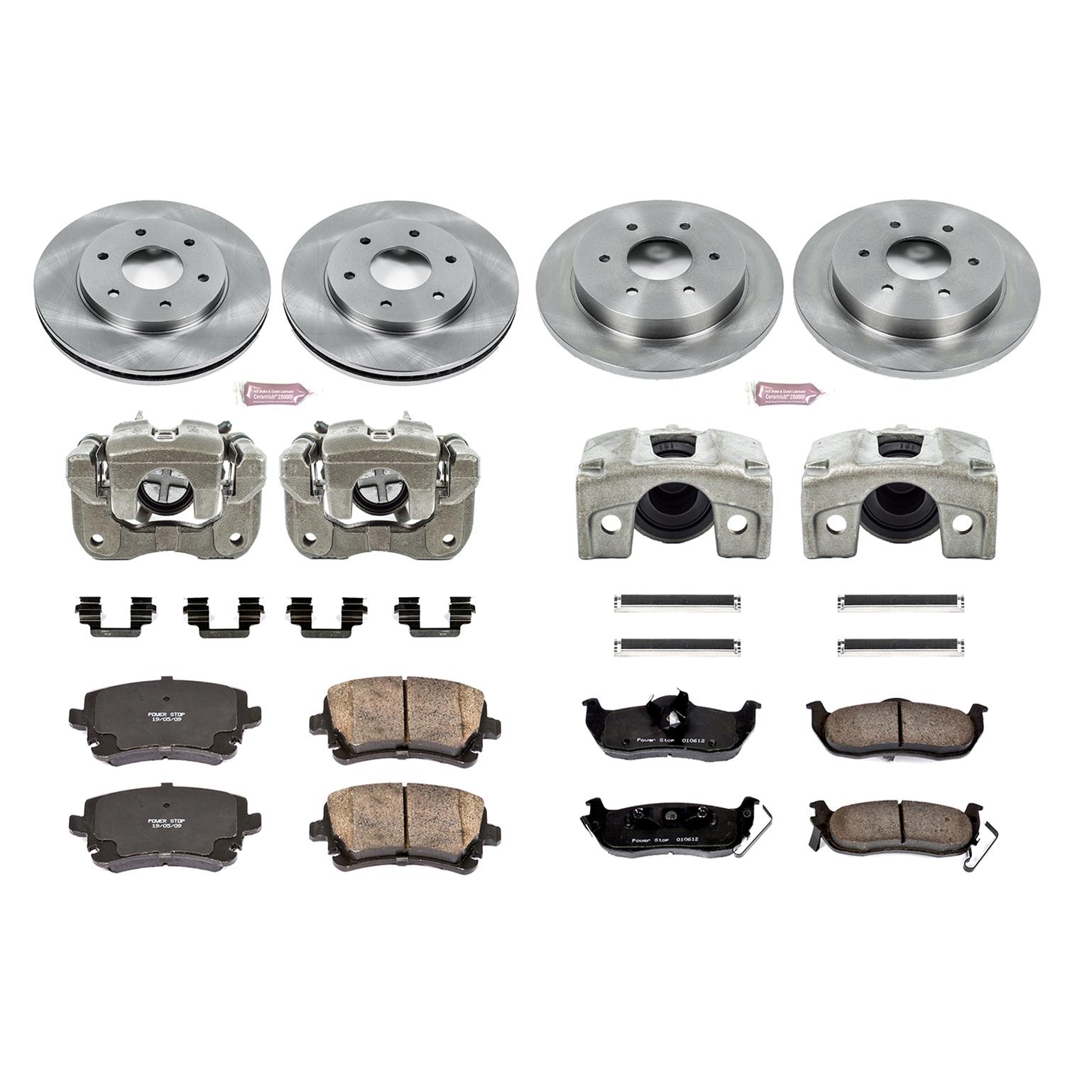 Power Stop 2005 Nissan Armada Front & Rear Autospecialty Kit w/Cals (Bundled Kit) thumbnail 2