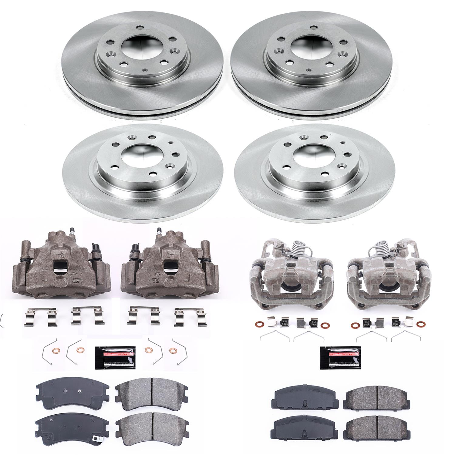 Power Stop 03-05 Mazda 6 Front & Rear Autospecialty Brake Kit w/Calipers (1x psbKCOE2448, 1x psbKCOE2452) thumbnail 2