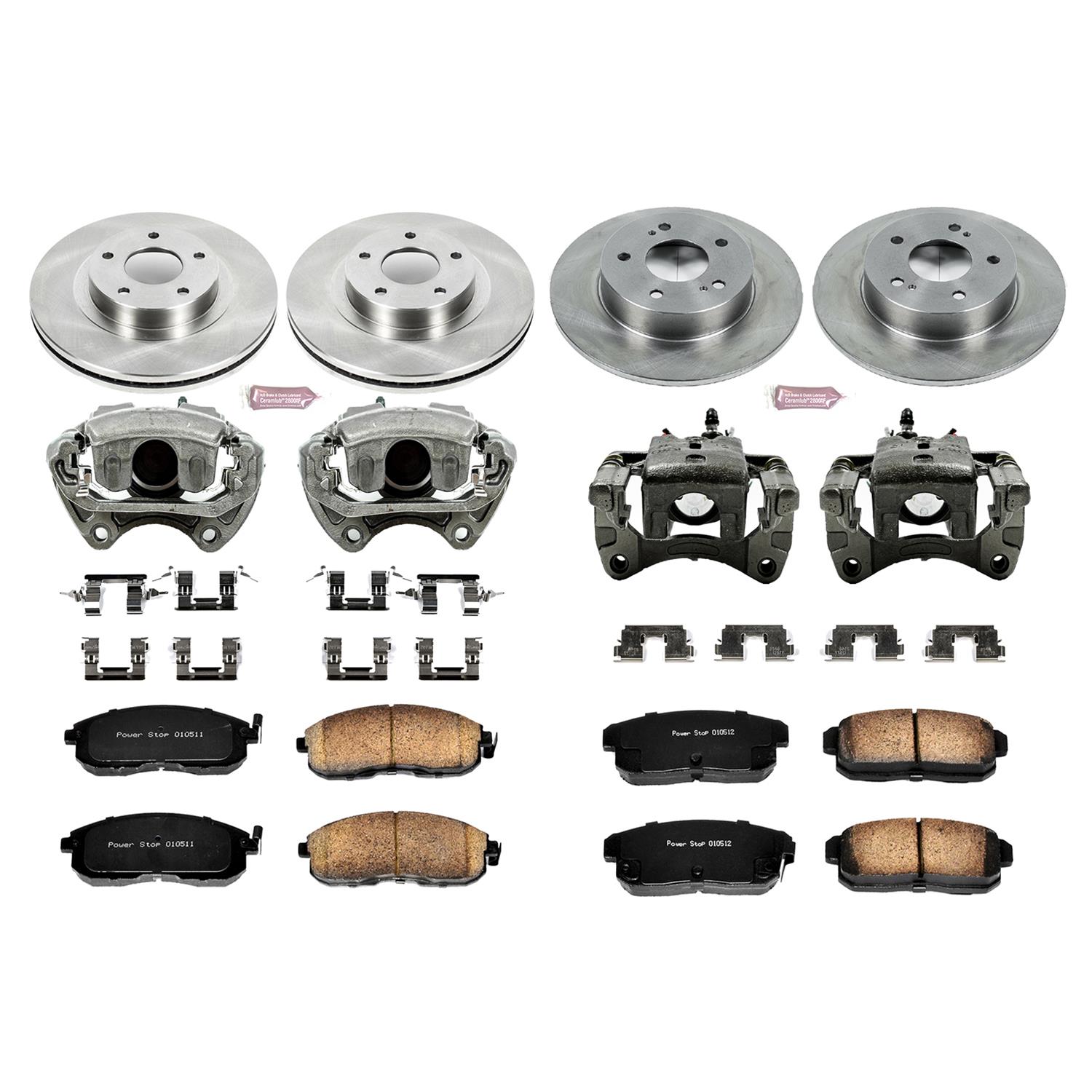 Power Stop 02-04 Infiniti I35 Front & Rear Autospecialty Brake Kit w/Calipers (1x psbKCOE2282, 1x psbKCOE1169) thumbnail 2