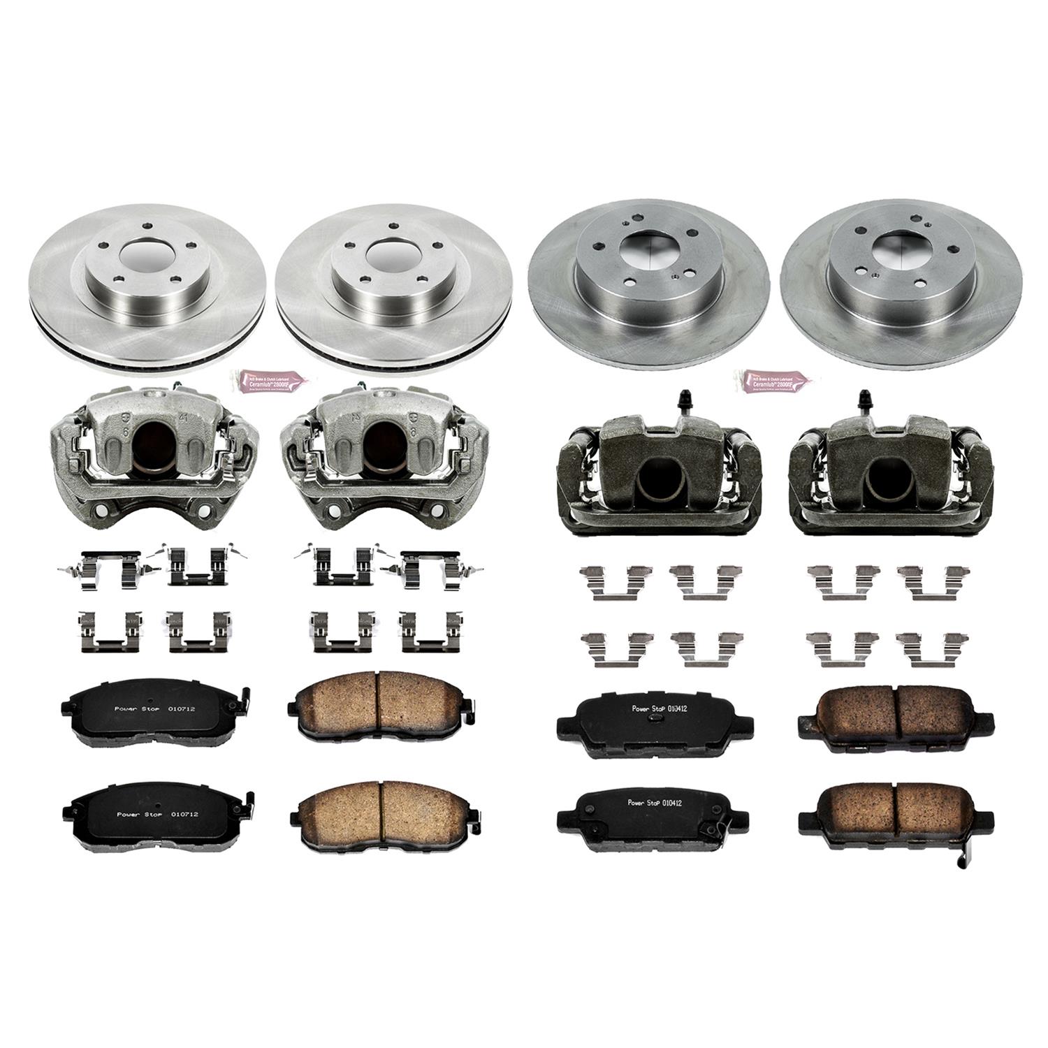 Power Stop 03-05 Infiniti G35 Front & Rear Autospecialty Brake Kit w/Calipers (1x psbKCOE3140, 1x psbKCOE103) thumbnail 2
