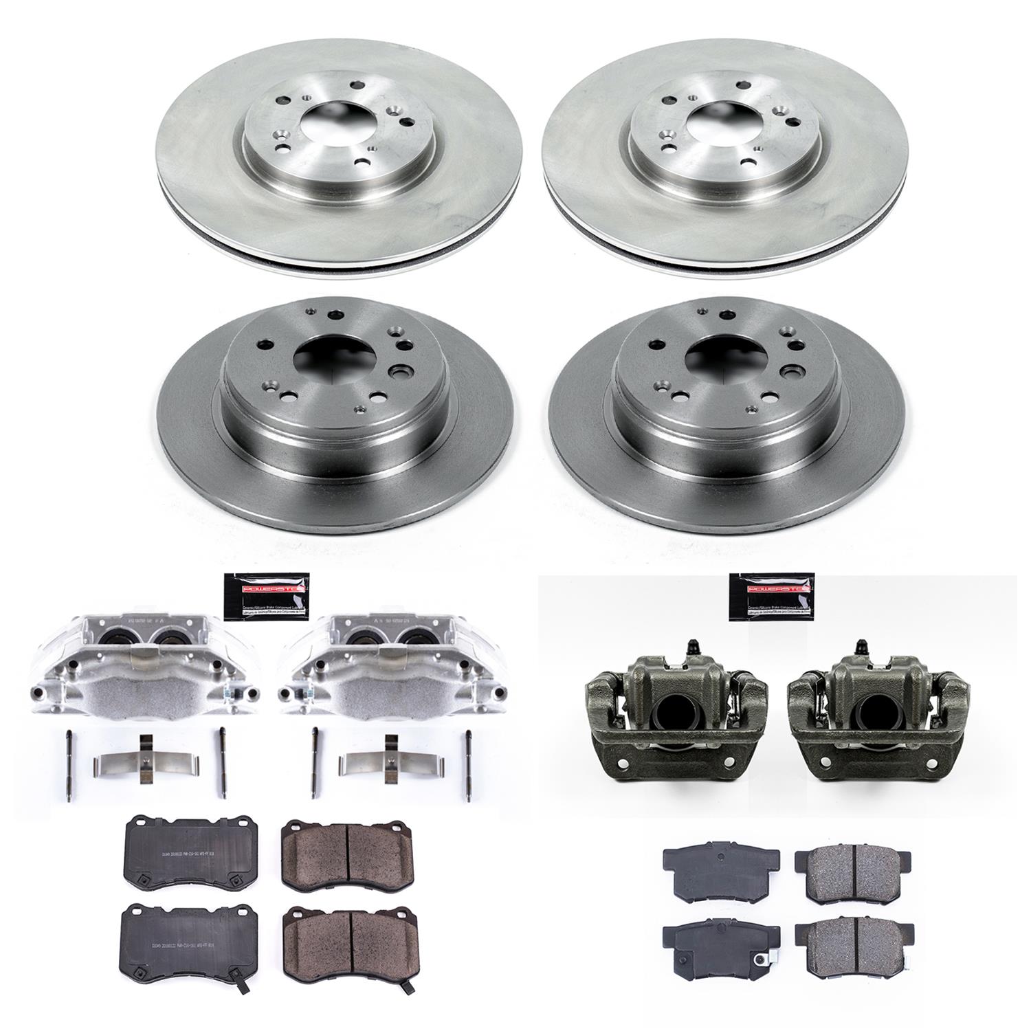 Power Stop 04-08 Acura TL Front & Rear Autospecialty Kit w/Cals (Bundled Kit) thumbnail 2