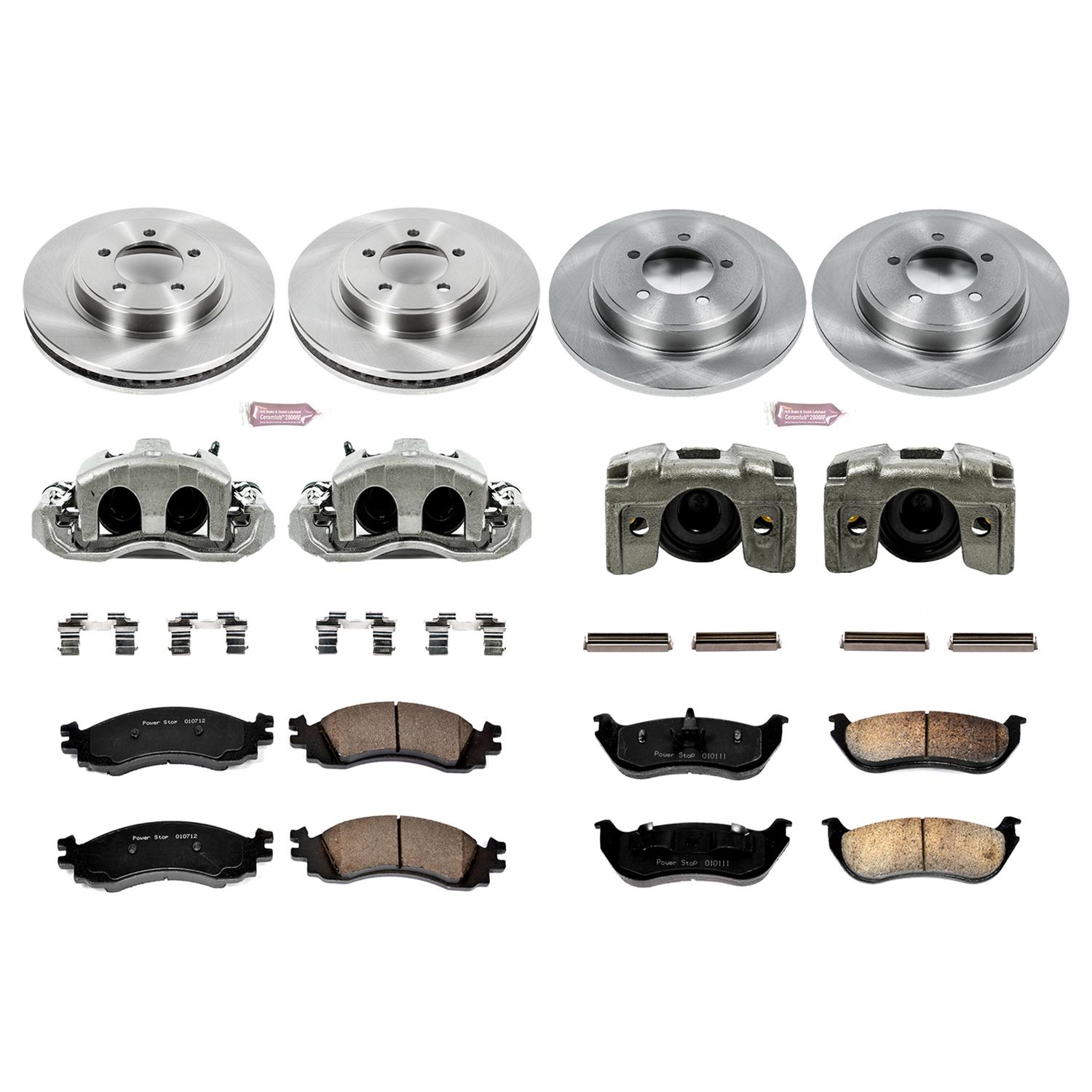 Power Stop 2006 Mercury Mountaineer Front & Rear Autospecialty Kit w/Cals (Bundled Kit) thumbnail 2