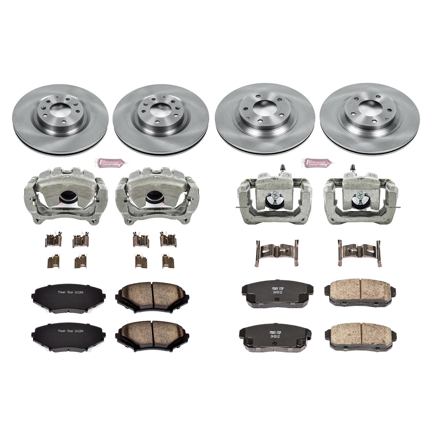 Power Stop 04-11 Mazda RX-8 Front & Rear Autospecialty Brake Kit w/Calipers (1x psbKCOE3026, 1x psbKCOE3146) thumbnail 2