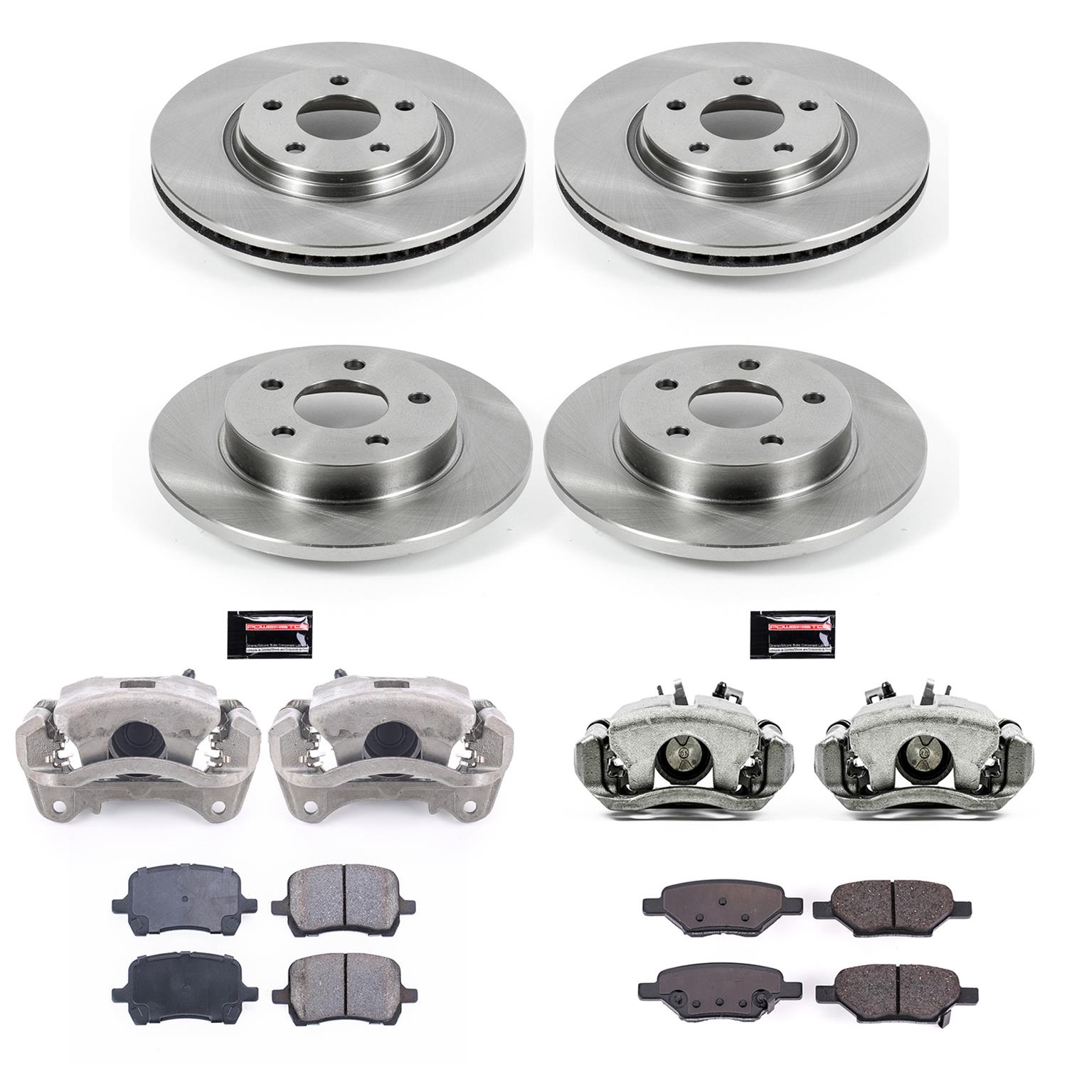 Power Stop 09-10 Pontiac G5 Front & Rear Autospecialty Brake Kit w/Calipers (1x psbKCOE1616, 1x psbKCOE1614B) thumbnail 2