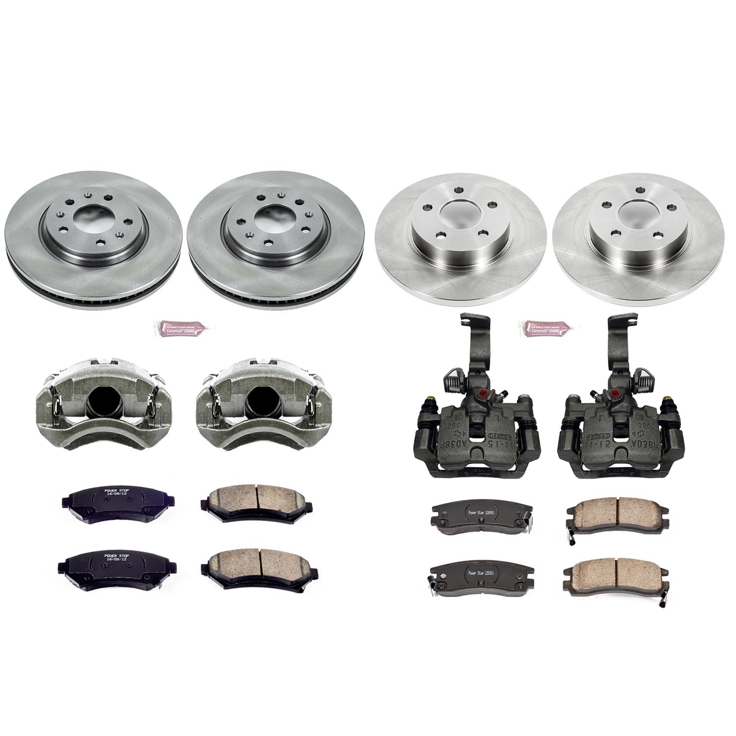 Power Stop 03-04 Cadillac Seville Front & Rear Autospecialty Kit w/Cals (Bundled Kit) thumbnail 2