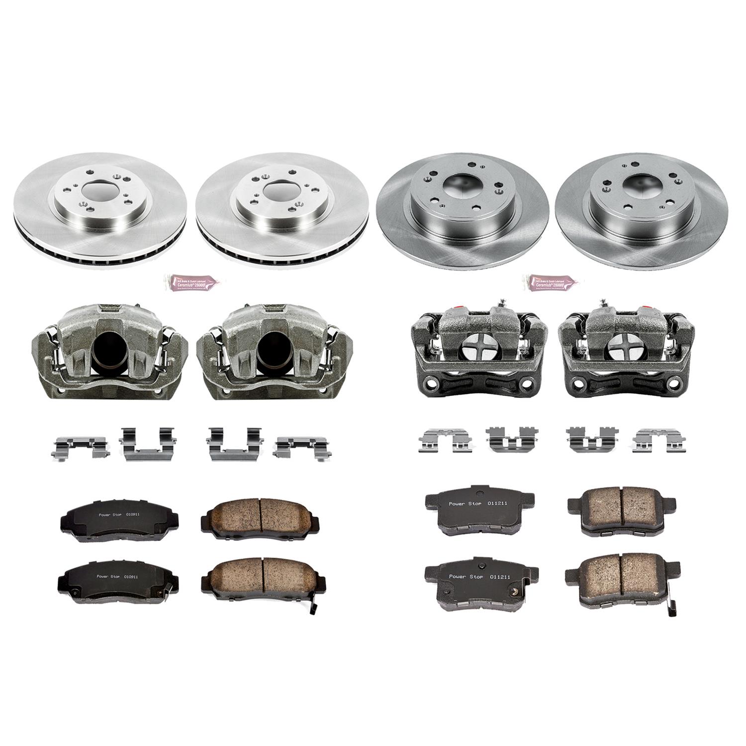 Power Stop 09-10 Acura TSX Front & Rear Autospecialty Brake Kit w/Calipers (1x psbKCOE2292, 1x psbKCOE3127) thumbnail 2