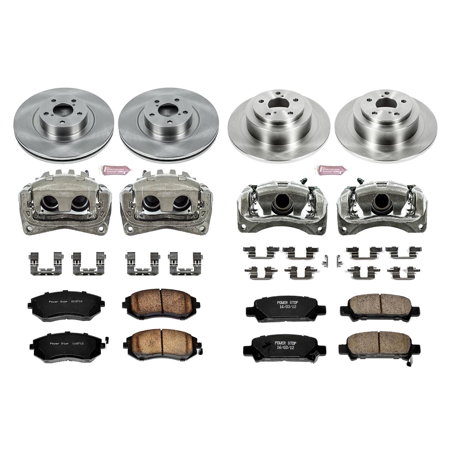 Power Stop 04-06 Subaru Baja Front & Rear Autospecialty Brake Kit w/Calipers (1x psbKCOE3038A, 1x psbKCOE3124) thumbnail 2