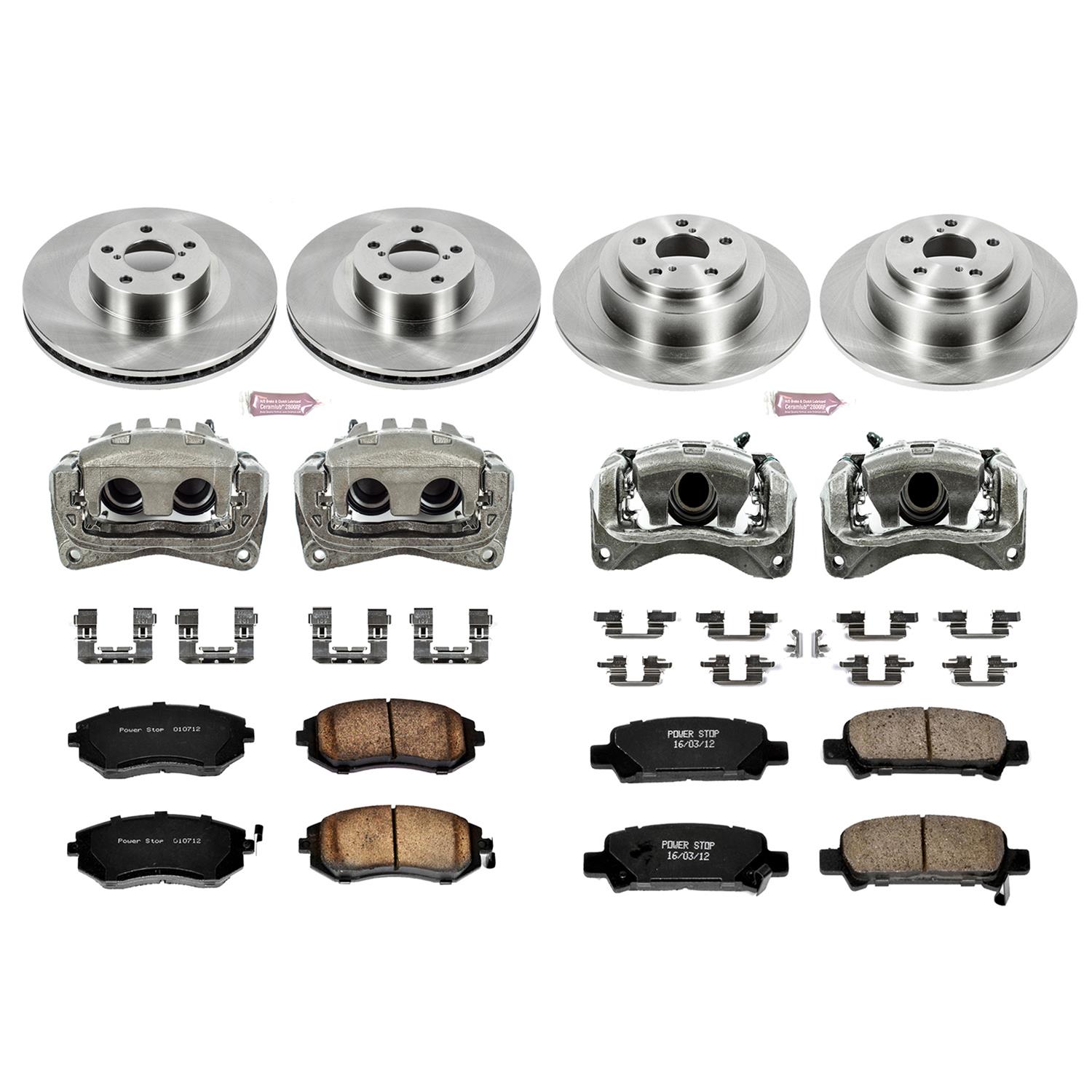 Power Stop 03-06 Subaru Baja Front & Rear Autospecialty Brake Kit w/Calipers (1x psbKCOE3124, 1x psbKCOE2373) thumbnail 2
