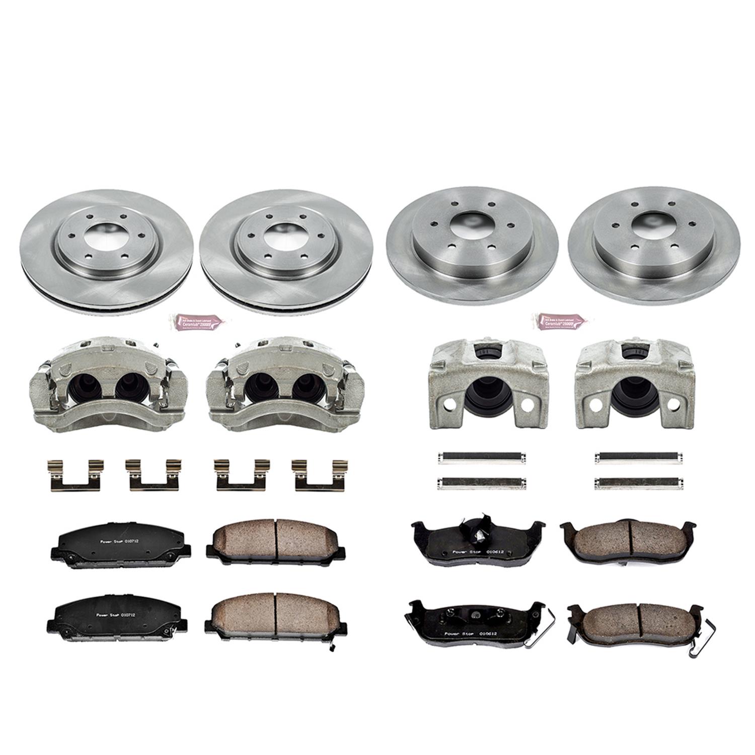 Power Stop 06-07 Infiniti QX56 Front & Rear Autospecialty Kit w/Cals (Bundled Kit) thumbnail 2