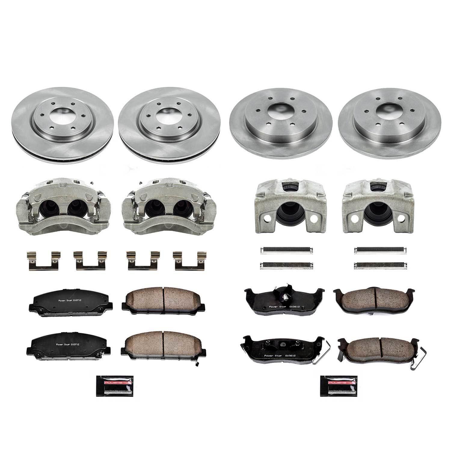 Power Stop 08-10 Infiniti QX56 Front & Rear Autospecialty Kit w/Cals (Bundled Kit) thumbnail 2