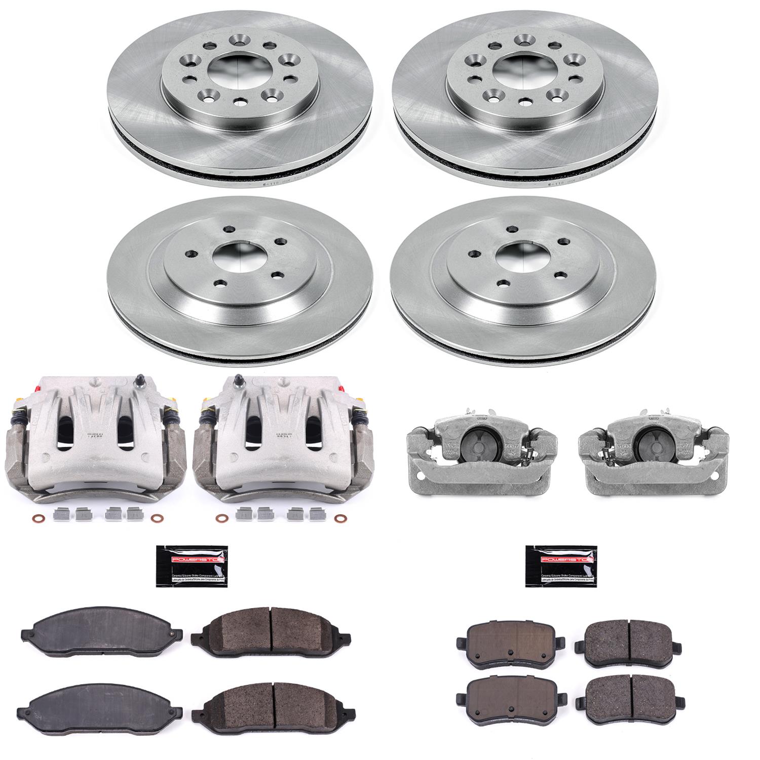 Power Stop 04-07 Ford Freestar Front & Rear Autospecialty Brake Kit w/Calipers (1x psbKCOE3051, 1x psbKCOE3061) thumbnail 2