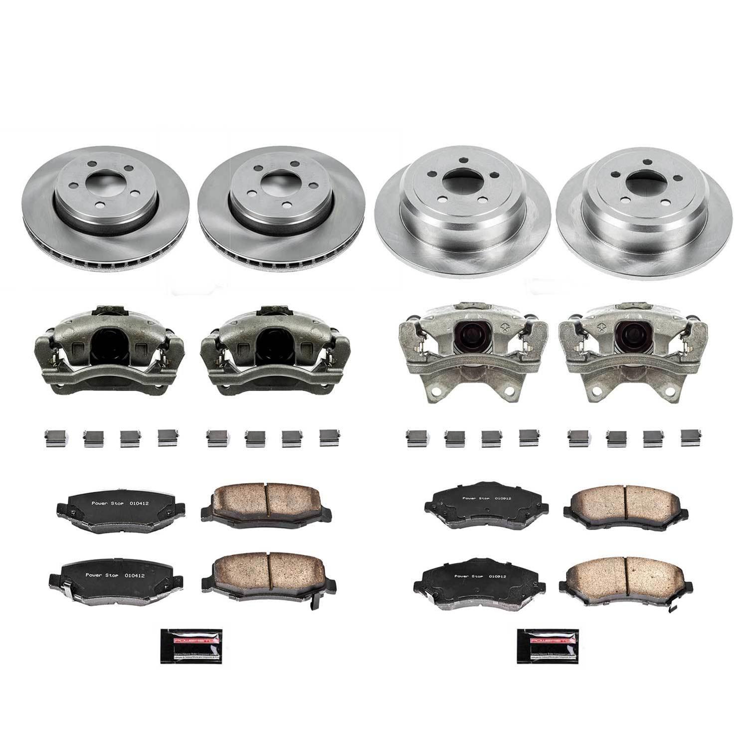 Power Stop 07-11 Dodge Nitro Front & Rear Autospecialty Brake Kit w/Calipers (1x psbKCOE1631, 1x psbKCOE3046A) thumbnail 2