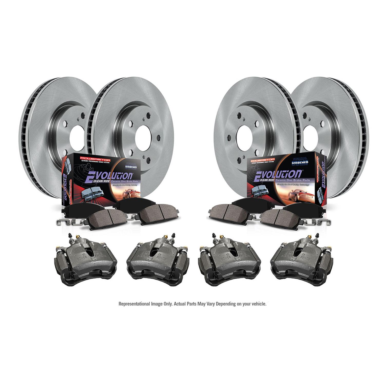 Power Stop KCOE2840 Power Stop Z17 Evolution Plus Stock Replacement