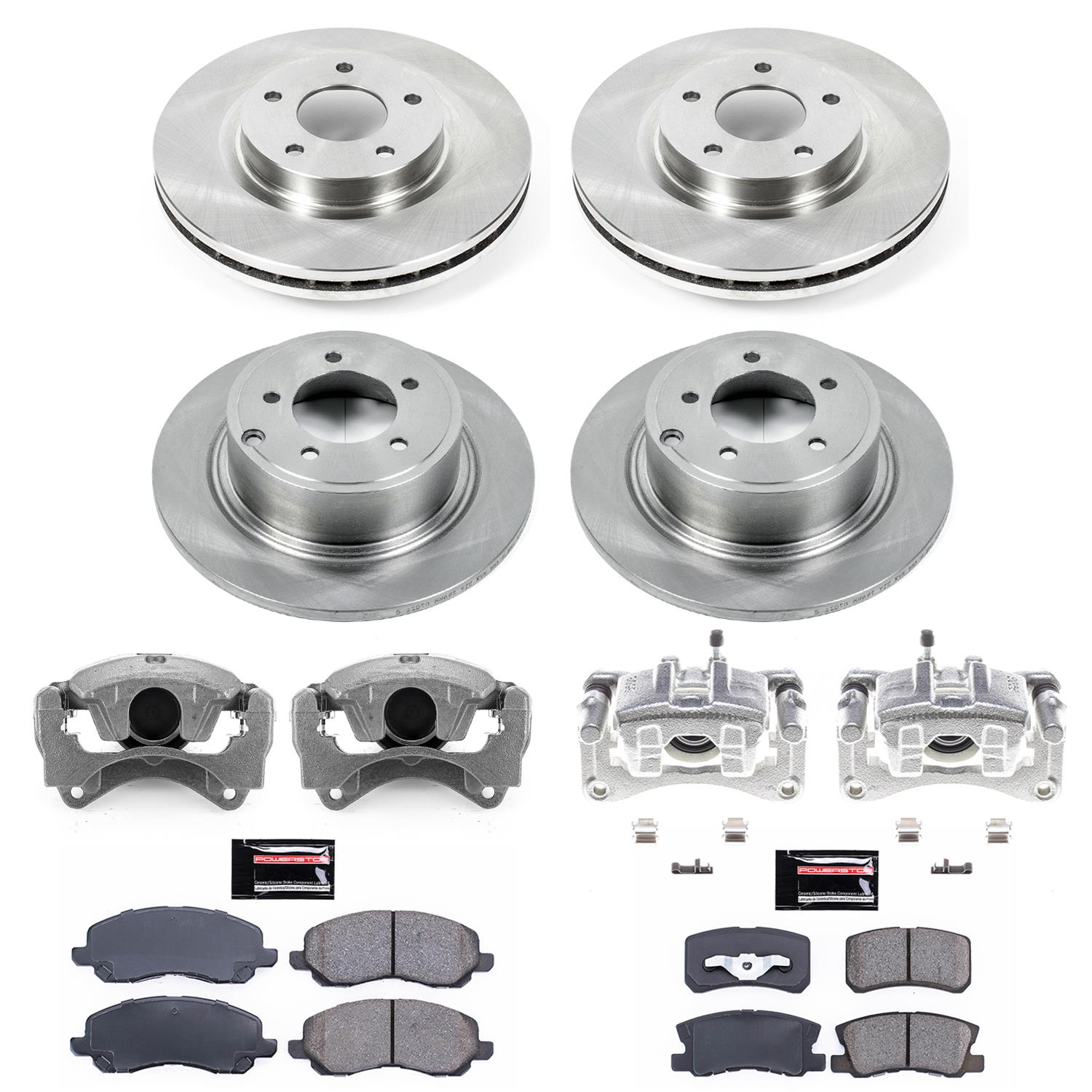 Power Stop 08-16 Mitsubishi Lancer Front & Rear Autospecialty Brake Kit w/Calipers (1x psbKCOE3032A, 1x psbKCOE1630A) thumbnail 2