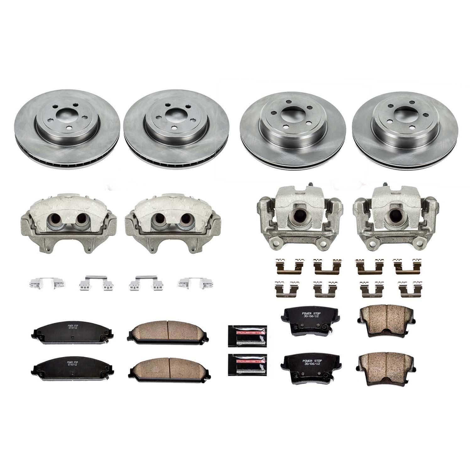 Power Stop 05-11 Chrysler 300 Front & Rear Autospecialty Kit w/Cals (Bundled Kit) thumbnail 2