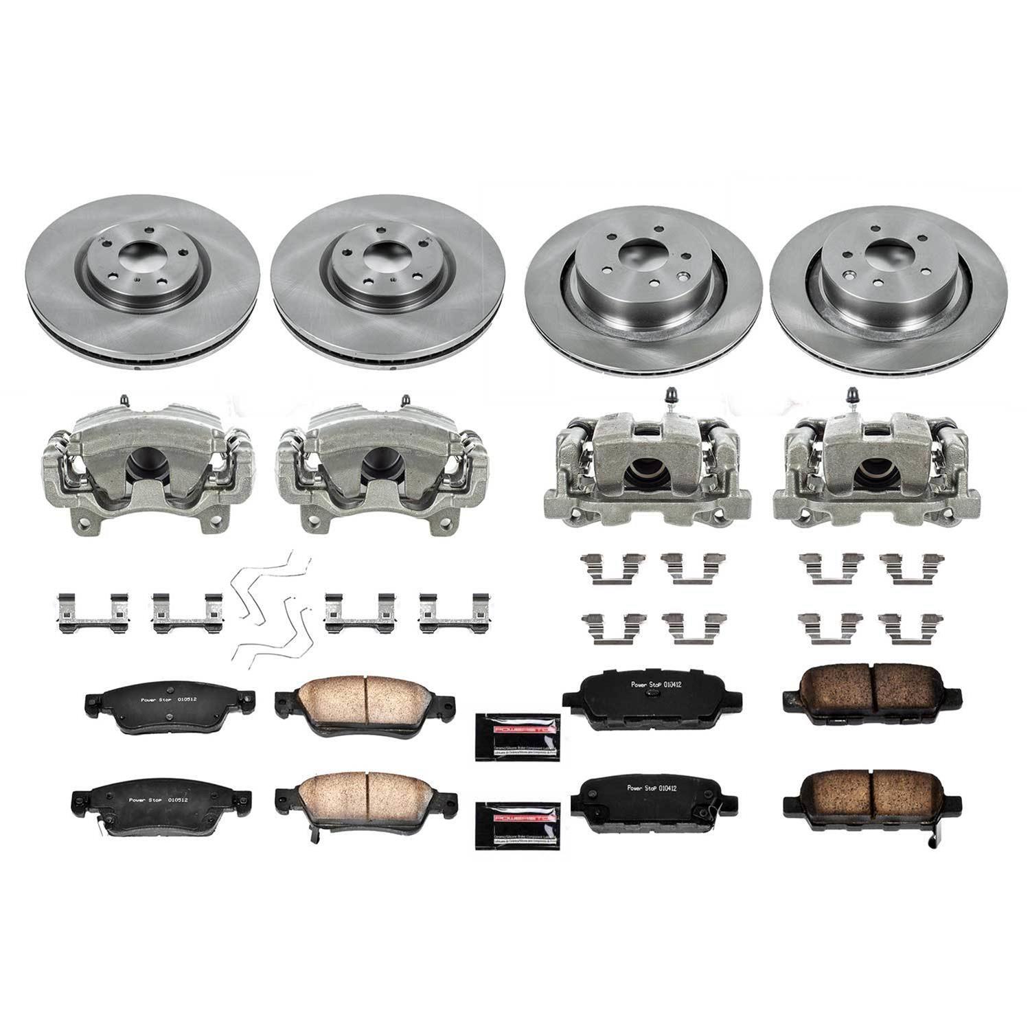 Power Stop 08-13 Infiniti G37 Front & Rear Autospecialty Kit w/Cals (Bundled Kit) thumbnail 2