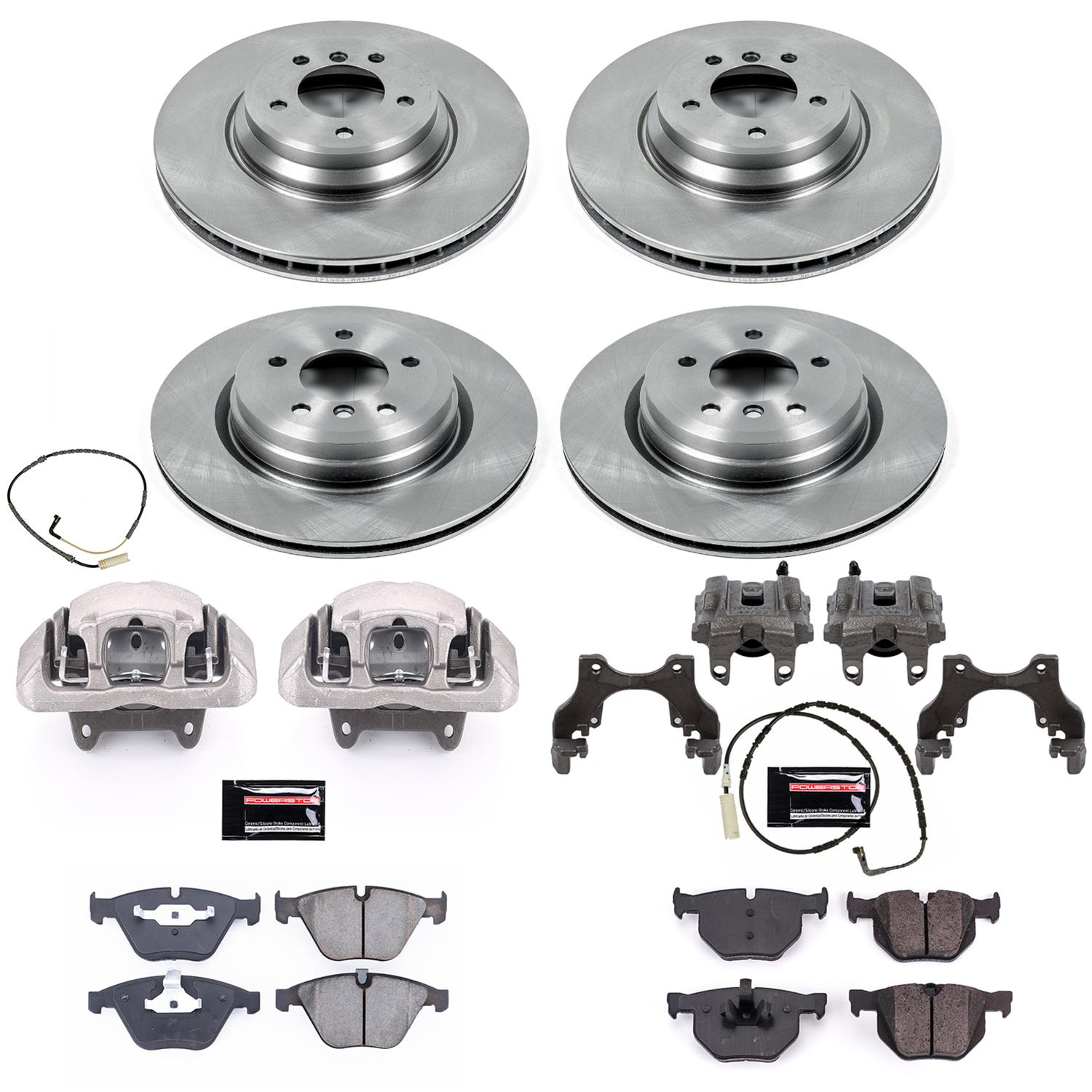 Power Stop 2009 BMW 335i xDrive Front & Rear Autospecialty Kit w/Cals (Bundled Kit) thumbnail 2
