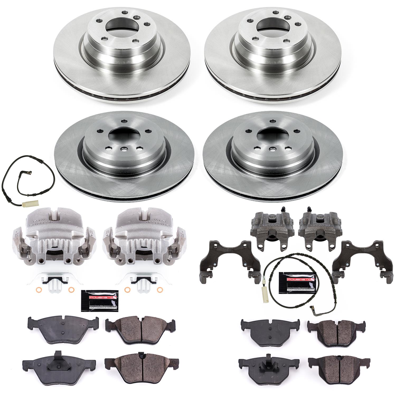 Power Stop 2006 BMW 330i Front & Rear Autospecialty Brake Kit w/Calipers (1x psbKCOE3077, 1x psbKCOE045) thumbnail 2