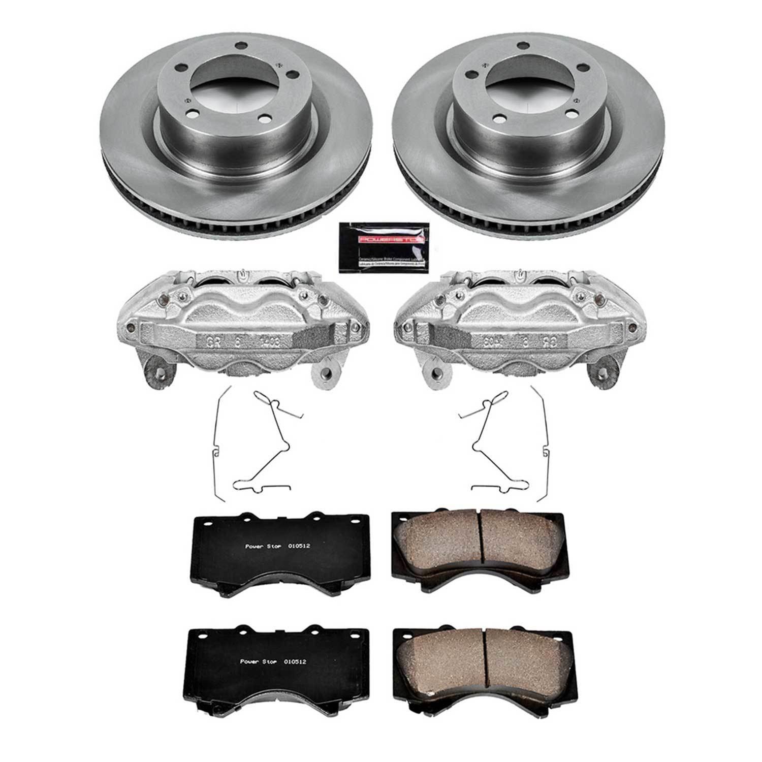 Power Stop 07-15 Toyota Tundra Front Autospecialty Kit w/Cals (1x psbL3274, 1x psbL3275, 2x psbJBR1309, 1x psb16-1303) thumbnail 2